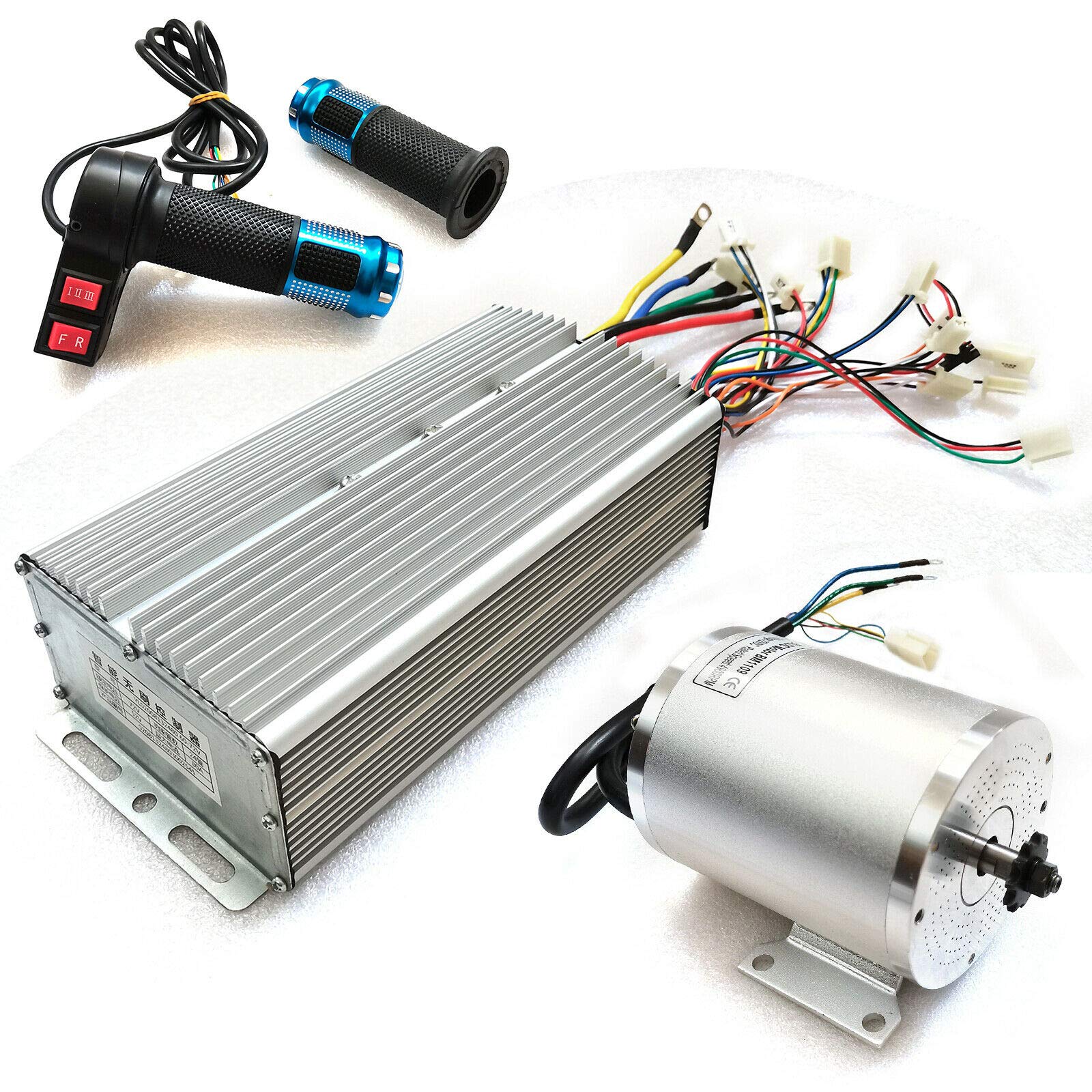 72V 3000W High Power Brushless DC Motor Kit with Controller - BLDC Motor for Electric Bicycles, Scooters, Cars & Folding Vehicles - Perfect for DIY EV Conversions, Performance Upgrades & Off-Road Applications