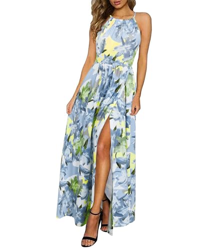 Grey Blue Green Floral