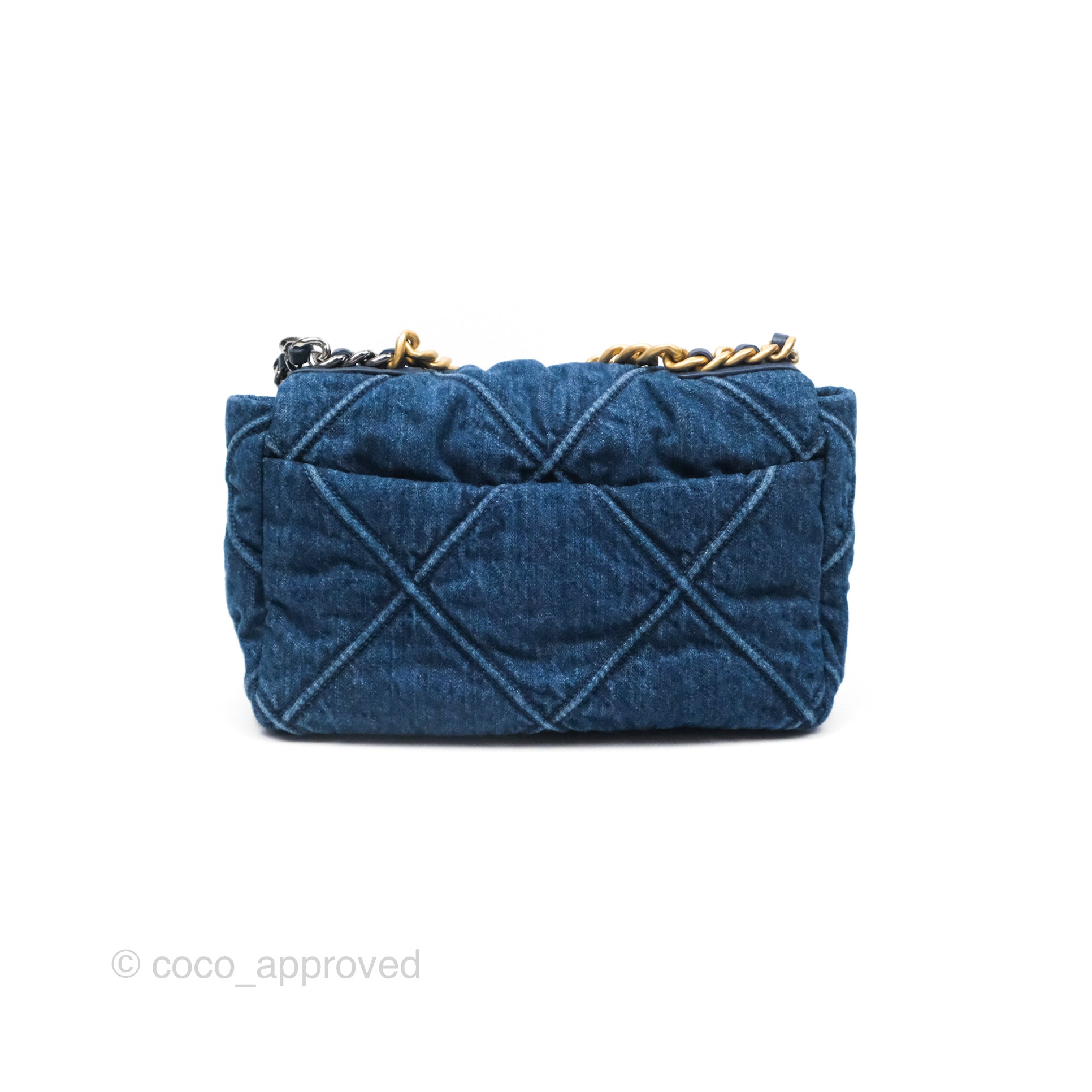 Chanel 19 Small Denim Handbag with Mixed Hardware - Luxury Crossbody Bag for Women, Perfect for Everyday Use & Special Occasions