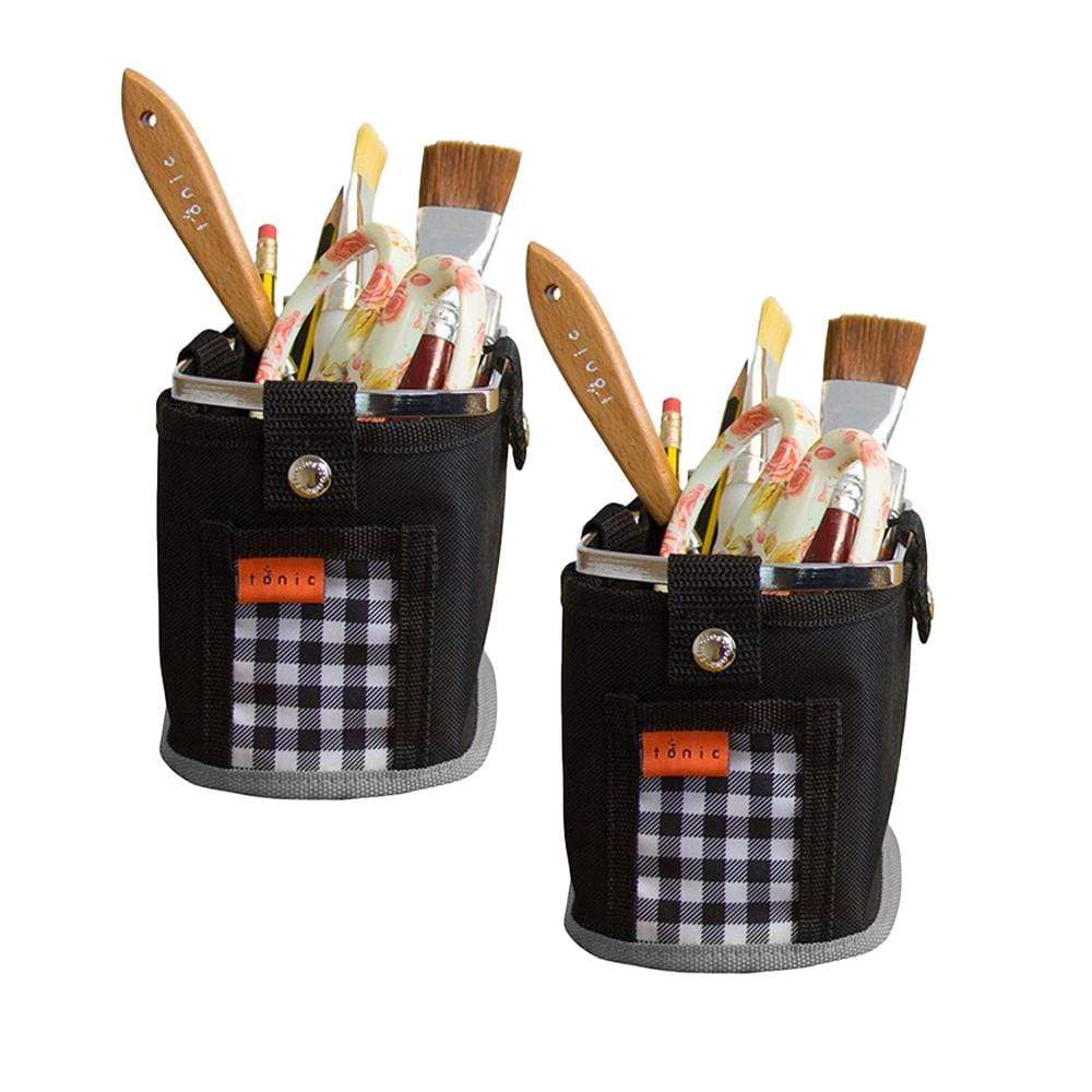 Tonic Studios Table Tidy Storage Bundle with 2 Single Pockets - CB004 | Craft Organizer for Scissors, Pens & Art Supplies | Perfect for Craft Rooms, Offices & Workspaces