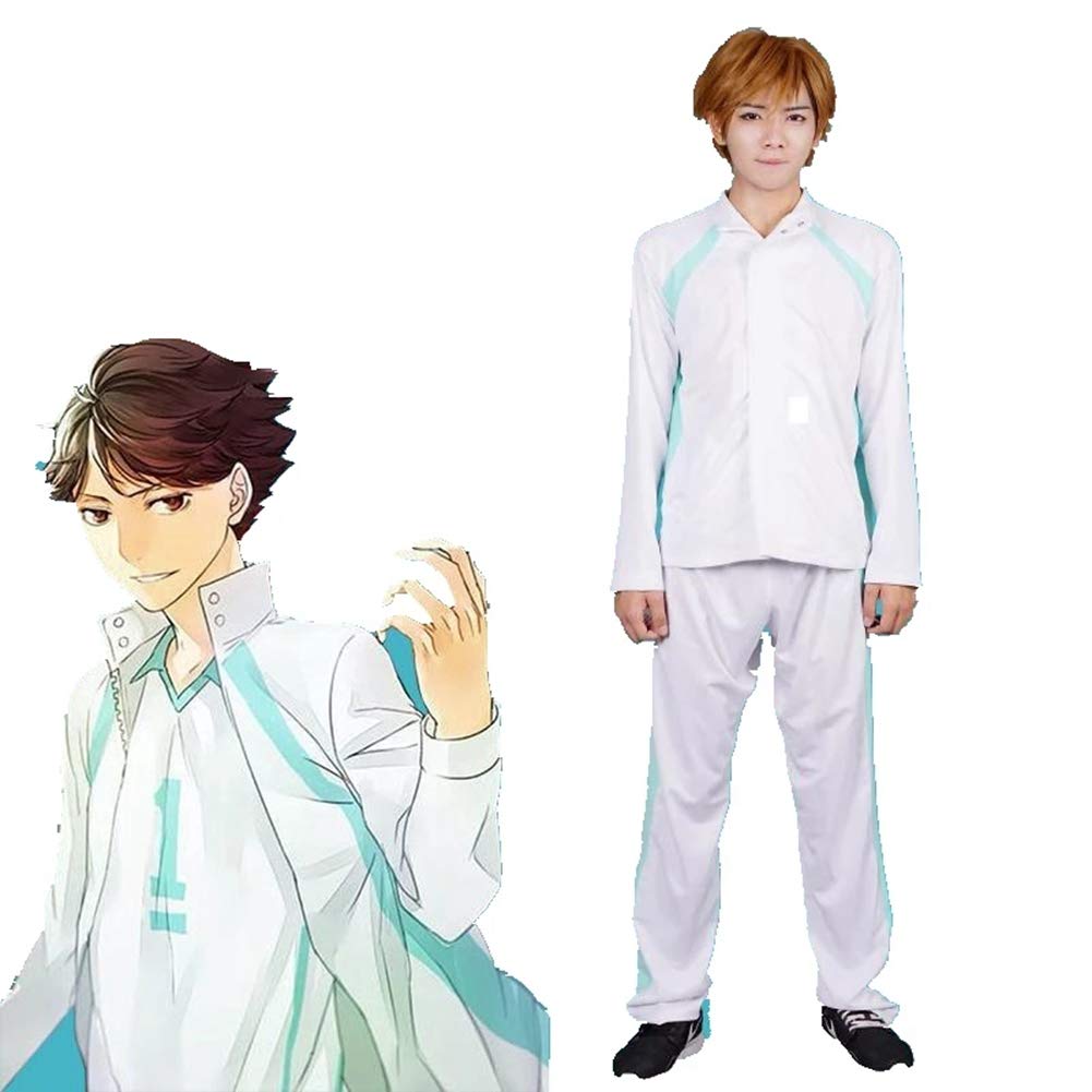 Haikyuu!! Oikawa Tooru Anime Cosplay Jacket - Short Sleeve Outerwear Coat for Cosplay, Halloween, and Anime Conventions
