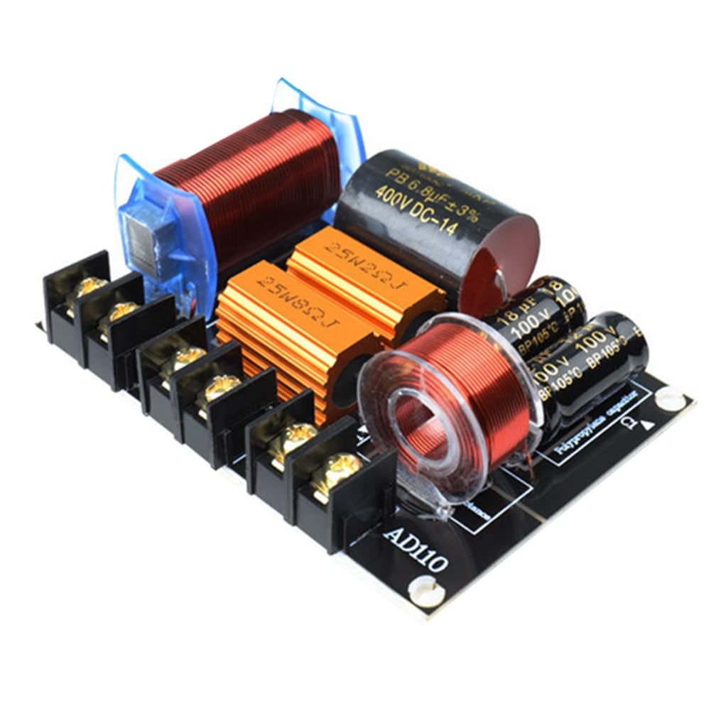Sunmeit 2-Way HiFi Speaker Crossover - High Power Frequency Divider for Stage Performance & Home Audio - Premium DIY Speaker System for Audiophiles & Professional Performances