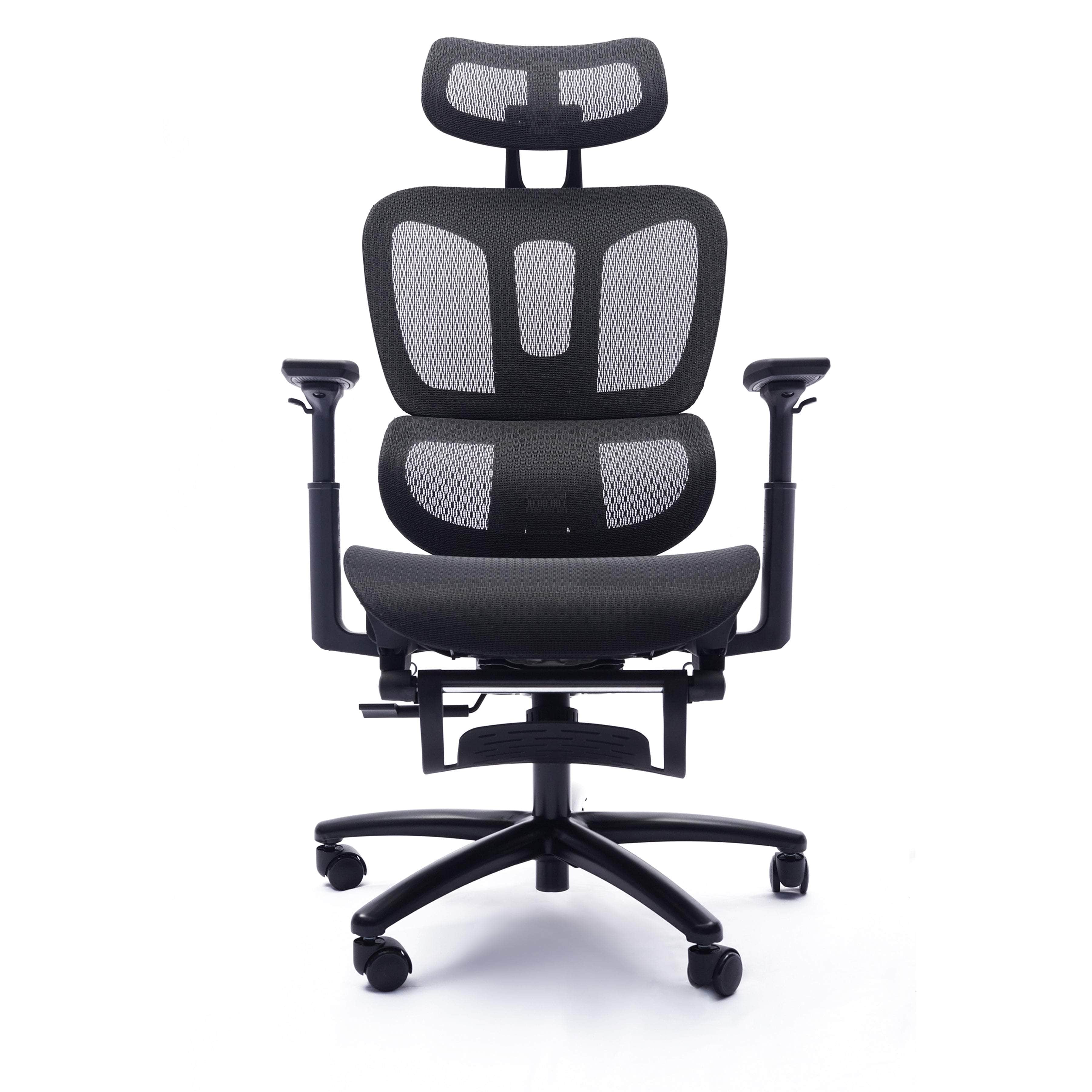 Sealy Huxley Adjustable Ergonomic Mesh Office Chair with Lumbar Support - Black for Home & Office Workspace Comfort