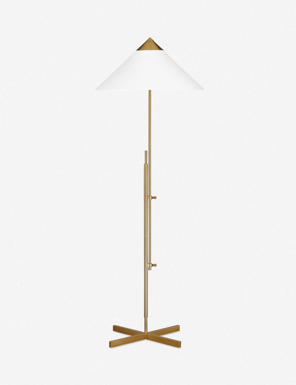 Franklin Floor Lamp by Kelly Wearstler - Modern LED Standing Light for Living Room, Bedroom & Office - Dimmable Tall Lamp with Fabric Shade for Ambient Lighting