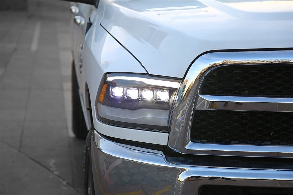 2009-2018 Ram Truck NOVA Series LED Projector Headlights - Alpha Black - High Performance Lighting for Night Driving & Off-Road Adventures