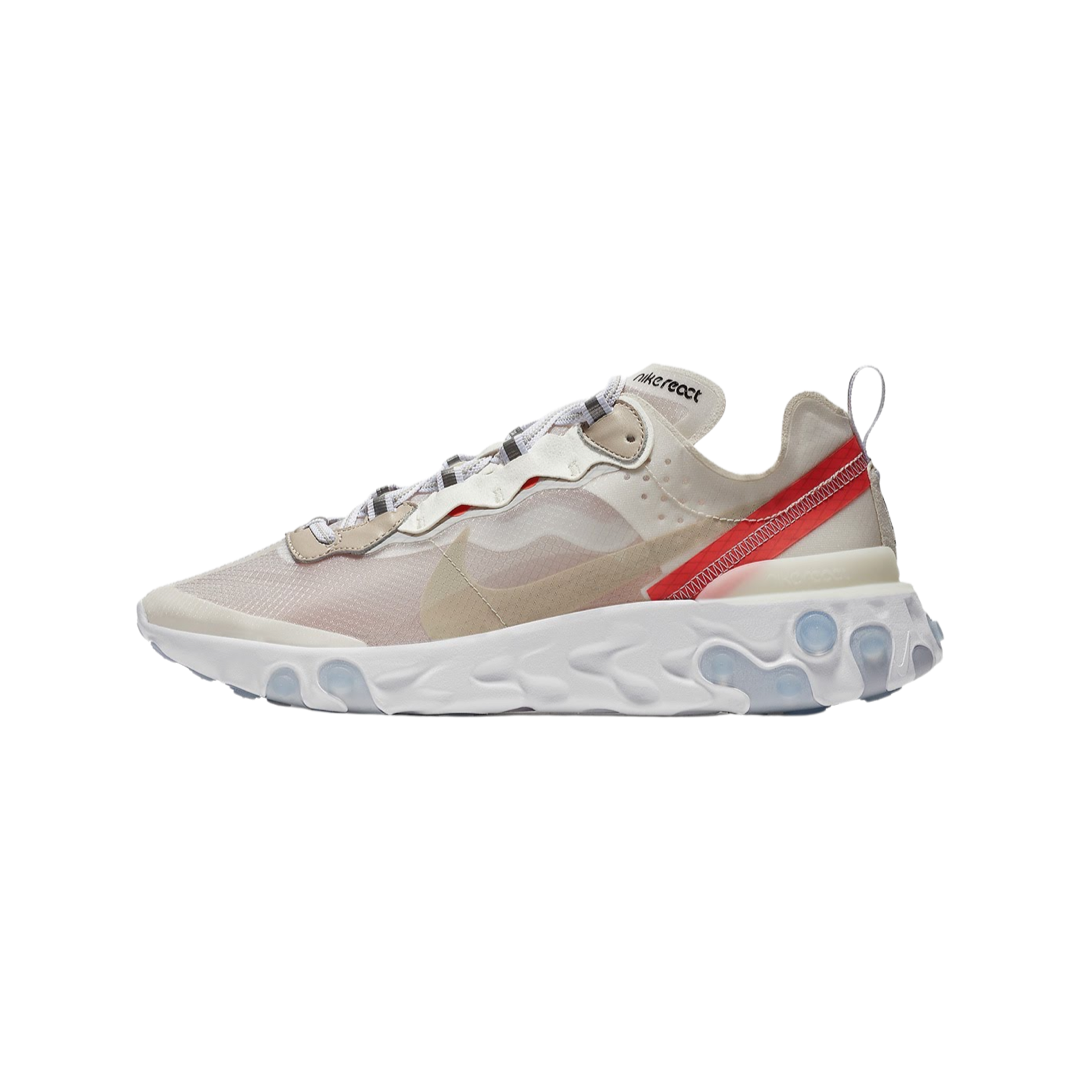 Nike React Element 87 Running Shoes - Light Bone White Color - Men's & Women's Sneakers for Jogging, Gym Workouts & Casual Wear