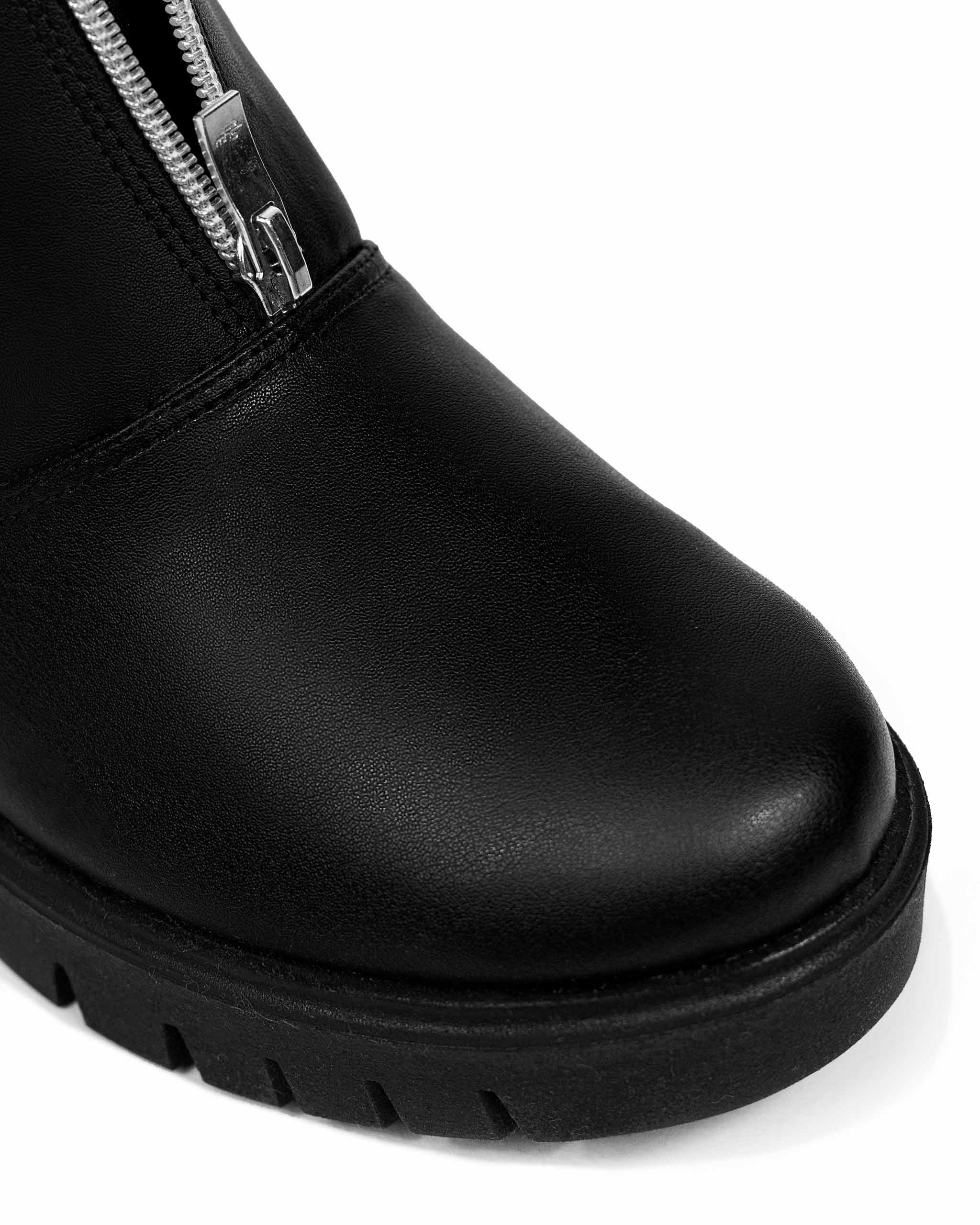 Vegan Ankle Boots for Women - Cactus Leather Desert Boots | Black | Eco-Friendly & Cruelty-Free Footwear for Casual Outings & Sustainable Fashion