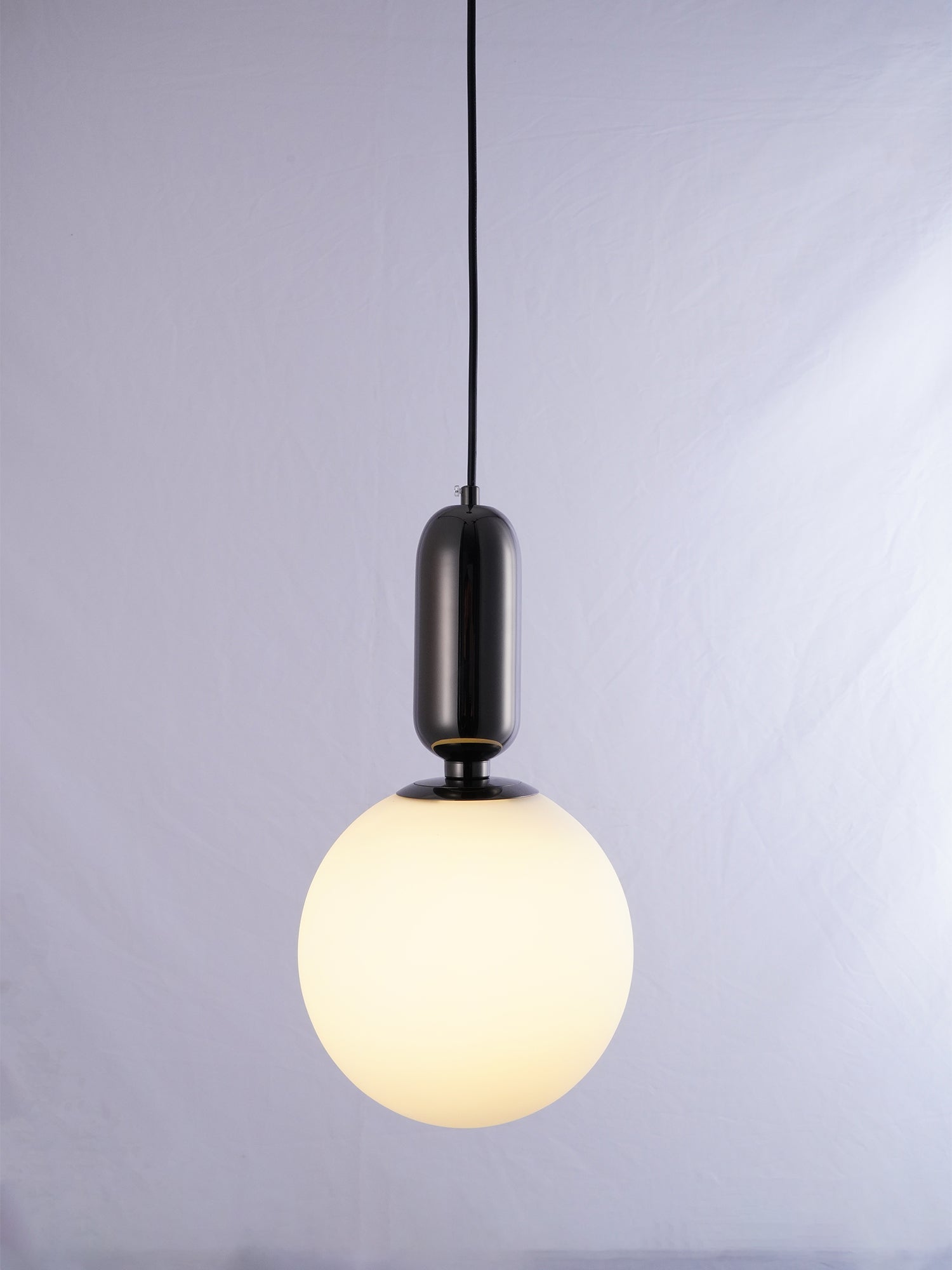 Modern Kade Pendant Light - Adjustable Hanging Fixture for Kitchen Island, Dining Room & Bedroom - Industrial Vintage Style Ceiling Lighting with Edison Bulb (Black)
