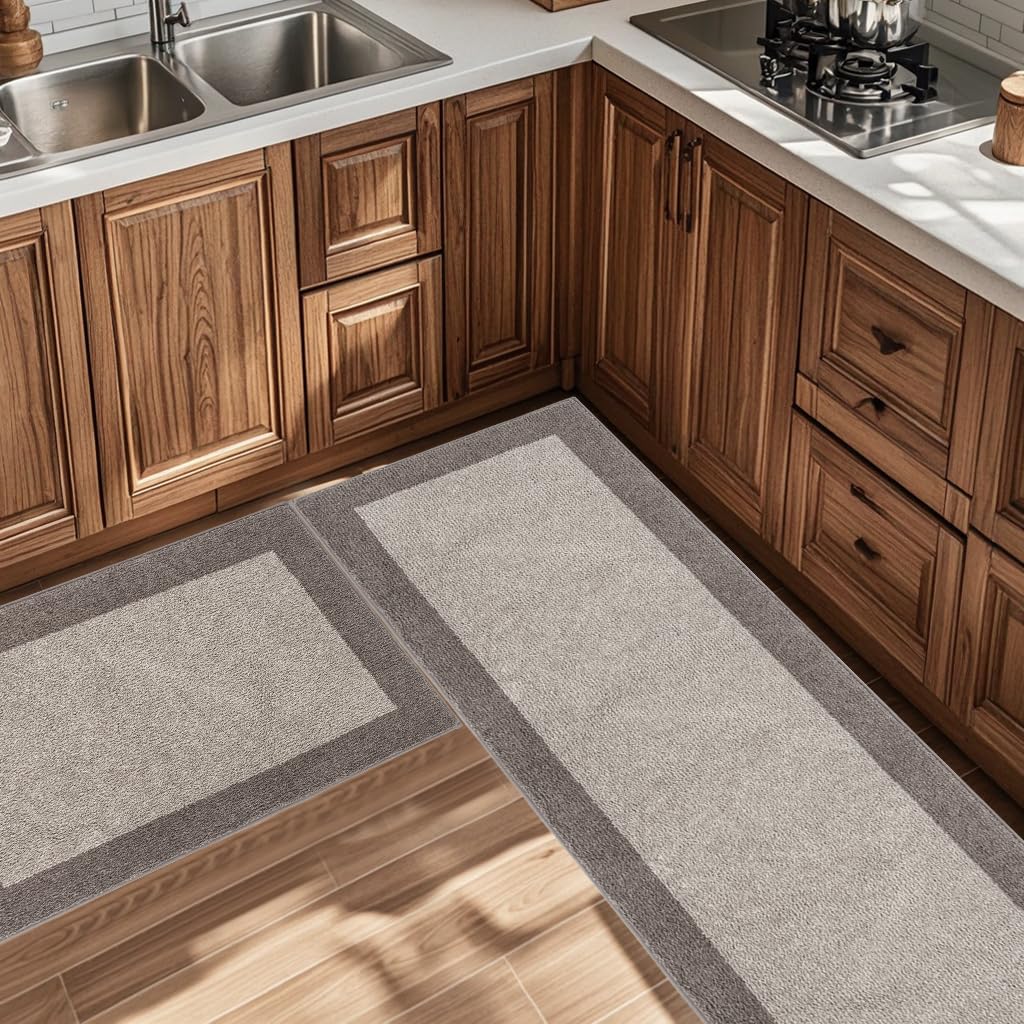Machine Washable Non-Slip Kitchen Rug 24