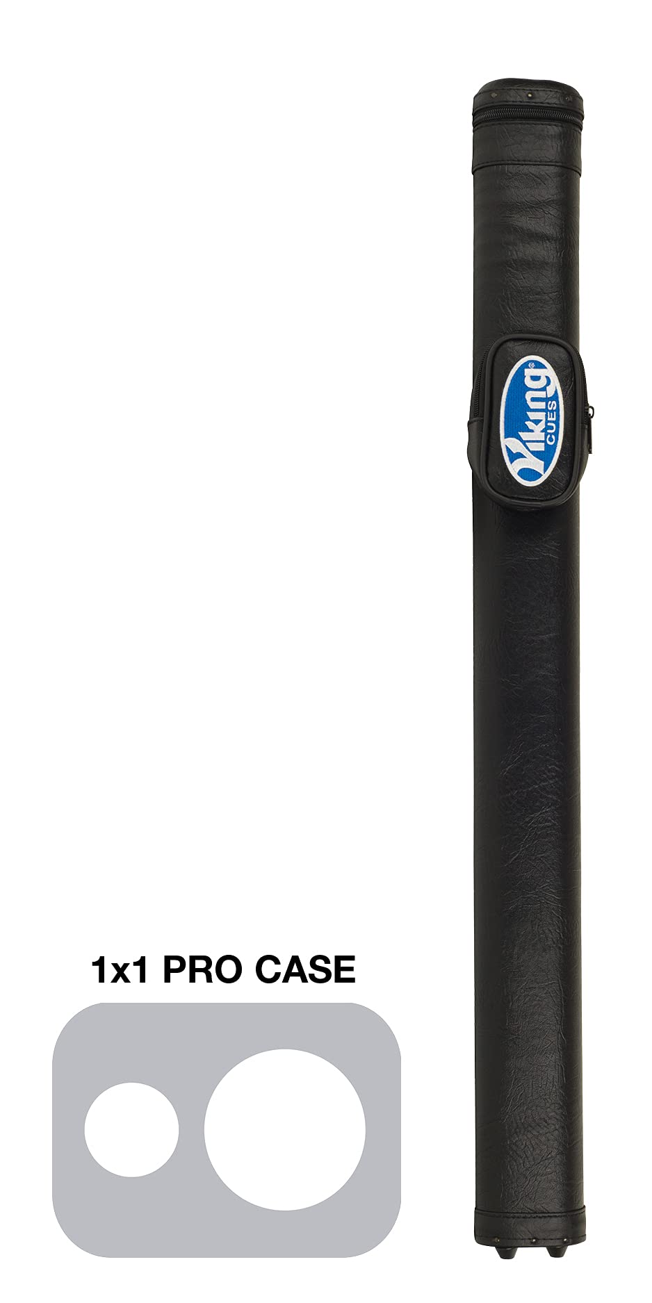 Viking Pool Cue Case with Shoulder Strap - Durable Vinyl Shell & Soft Felt Interior - Billiard Cue Storage Bag for Pool Sticks - Perfect for Travel, Tournaments & Home Use - Essential Pool Table Accessories & Billiards Equipment
