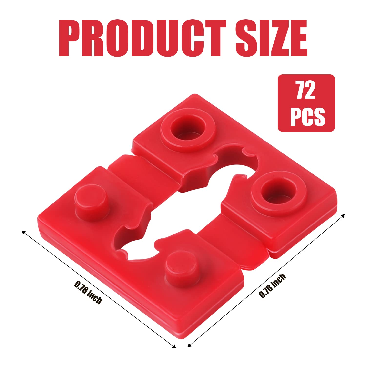 72pcs Outlet Spacers - Fix Loose Plugs & Switches for Home Electrical Safety