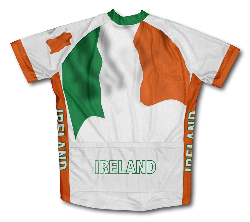 ScudoPro Women's Cycling Jersey - Ireland Flag Design, Breathable Short Sleeve Bike Shirt for Road & Mountain Biking | Perfect for Cycling Enthusiasts & St. Patrick's Day Rides