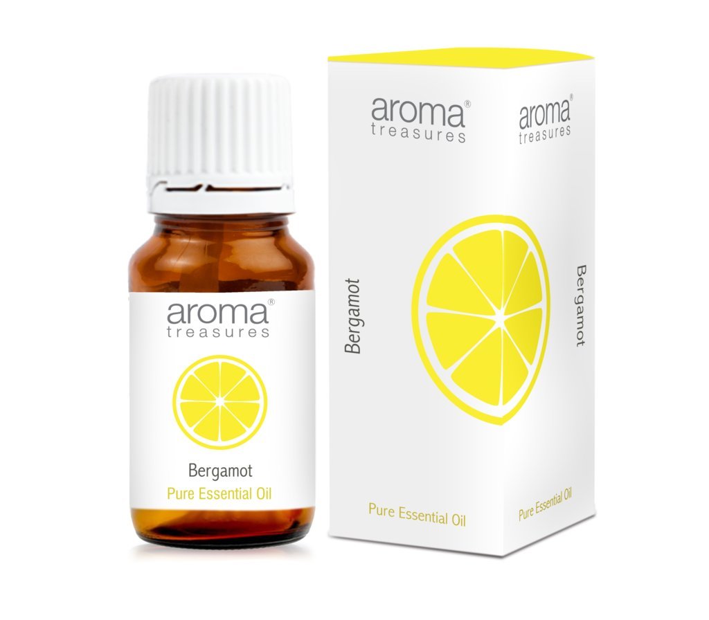 Aroma Treasures Bergamot Essential Oil 10ml - 2 Pack Set for Aromatherapy, Diffusers & DIY Skincare | 100% Pure & Natural
