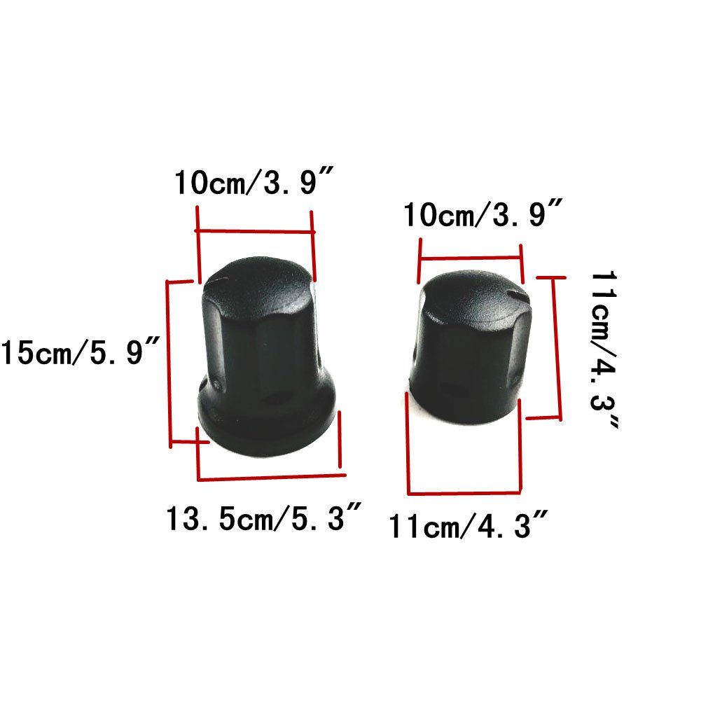 LSGoodCare 5-Pack Two Way Radio Volume & Channel Knob Replacement for Motorola GP88 GP300 Walkie Talkie - Durable Control Button Caps for Outdoor, Construction & Emergency Communication