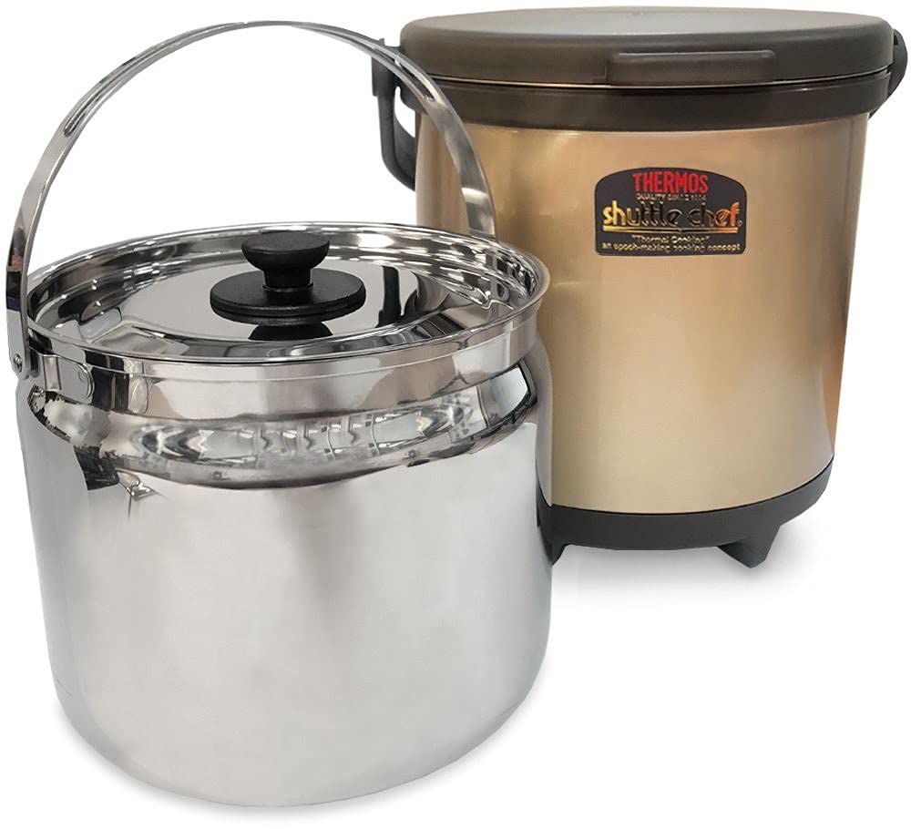 Premium Thermos Vacuum Insulated Cooking Pot - 4500ml Stainless Steel Shuttle Chef for Slow Cooking | Perfect for Camping, Picnics & Meal Prep