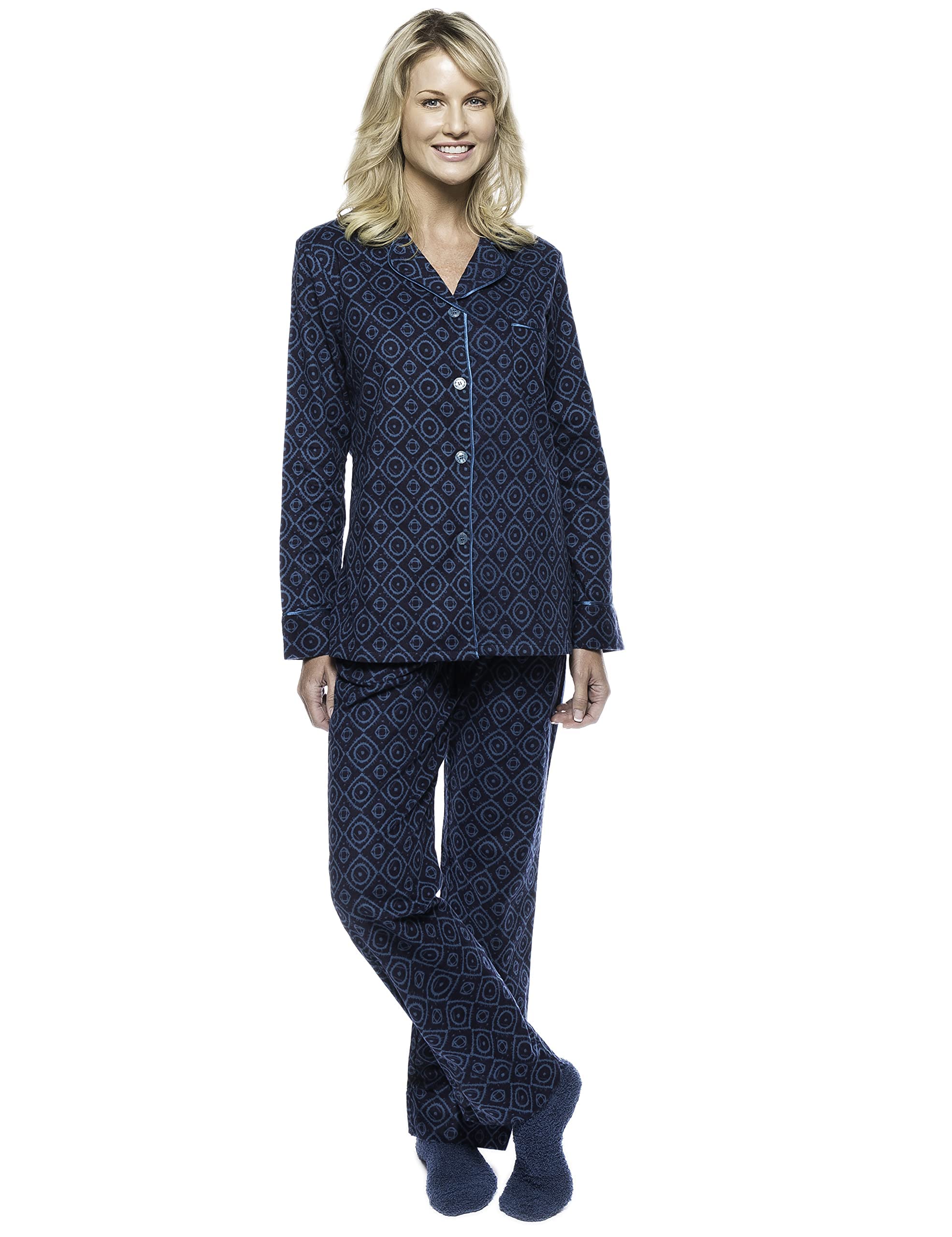 Premium Women's Flannel Pajama Set - 2-Piece Winter Sleepwear for Cozy Nights | Soft & Warm Pajamas for Relaxing at Home, Lounging & Holiday Gifts