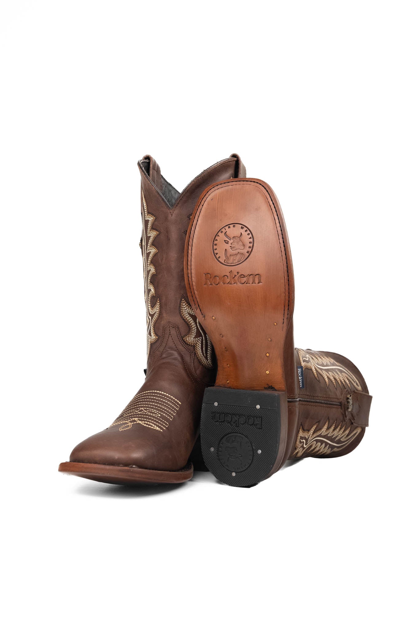 **Midland Square Toe Cowboy Boots for Men - Western Work & Riding Boots - Durable Leather & Comfortable Fit for Ranch, Rodeo & Outdoor Adventures**