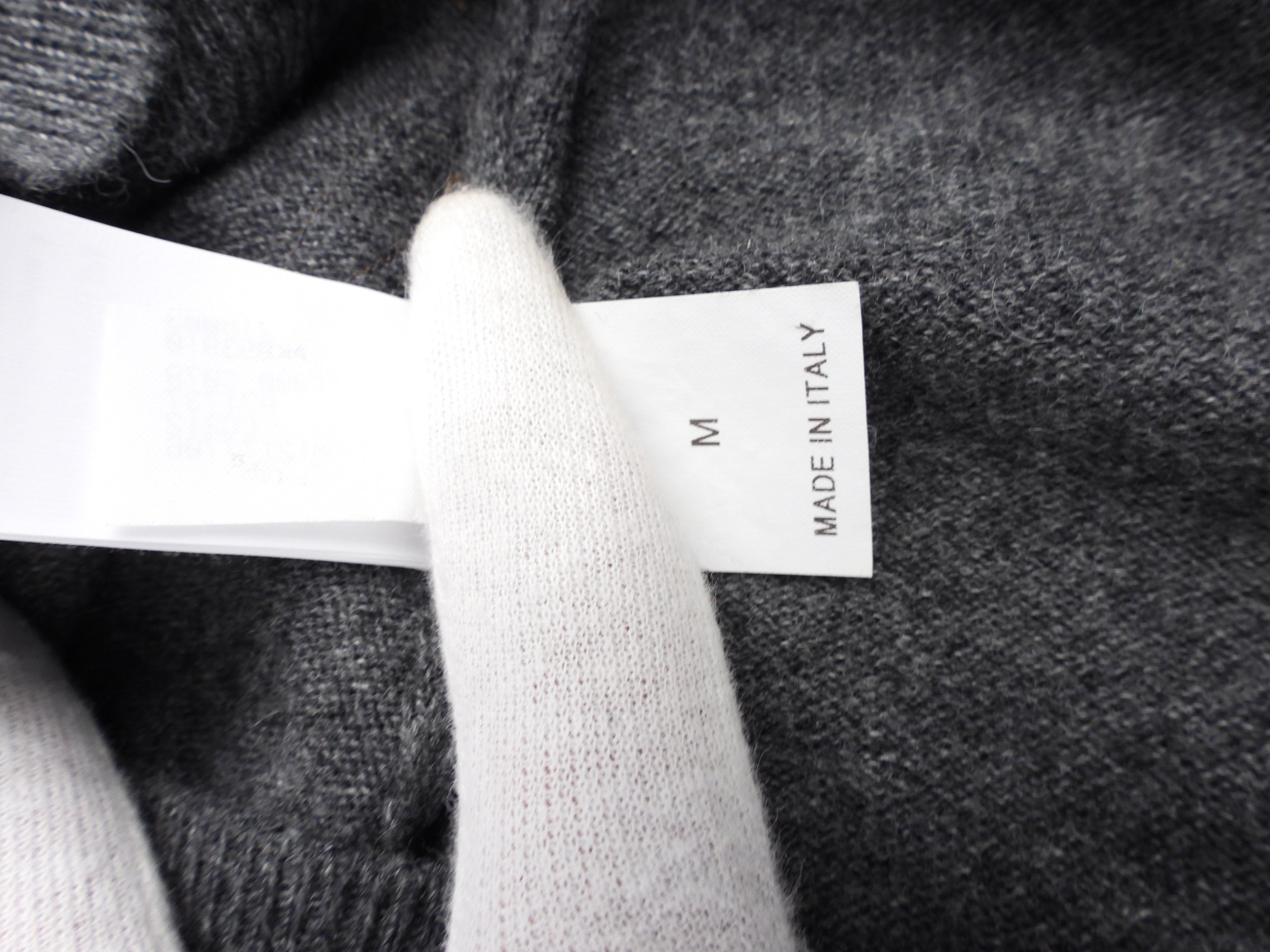 Brunello Cucinelli Heather Grey Cashmere Knit Monili Bead Argyle Cardigan Sweater for Women - Soft Luxury Cashmere Pullover for Office, Dinner & Winter Outfits (Size M)