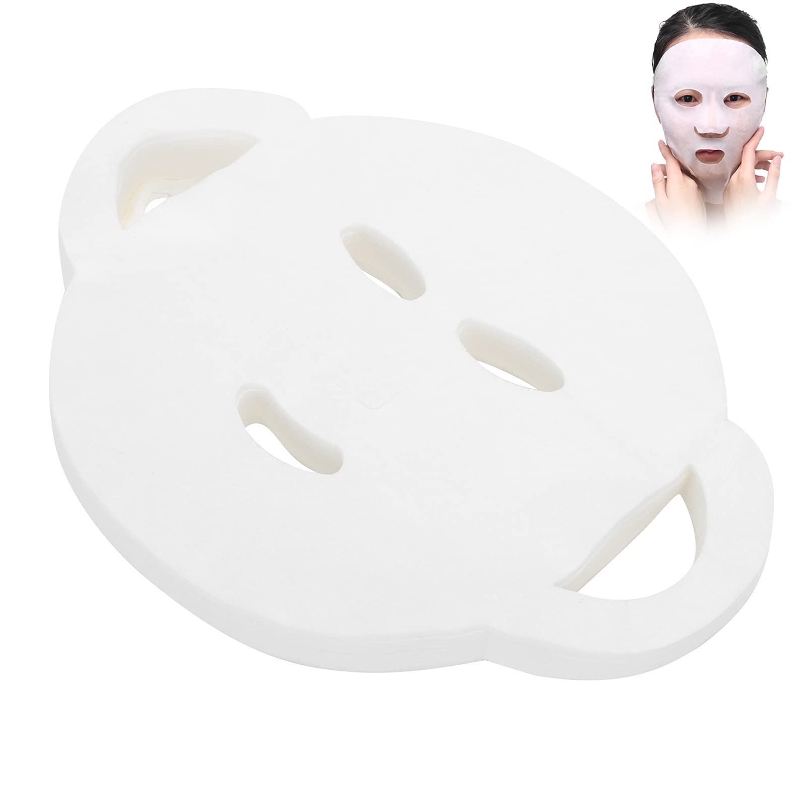 100 Pcs DIY Facial Mask Sheets - Cotton Face Mask Paper for Skincare, Spa & Hydration - Dry Facial Mask Layout for DIY Beauty & At-Home Facial Treatments