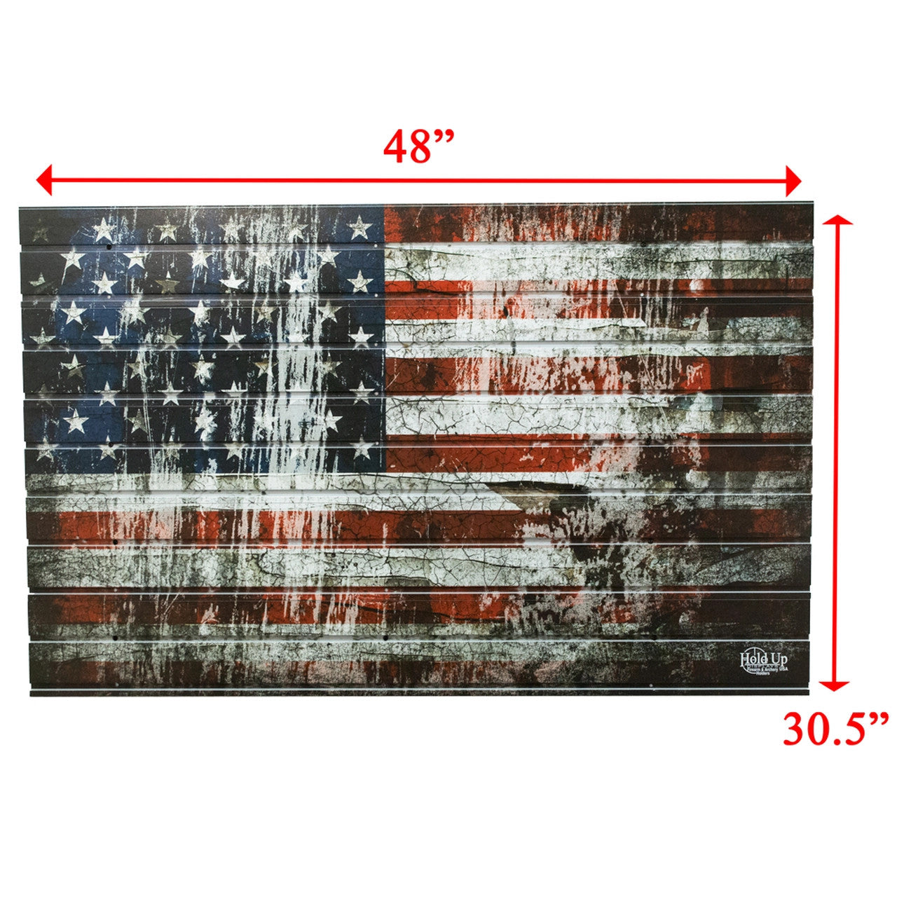 American Flag Hold Up Displays HDSW2 2.5X4 ft - Heavy Duty Wall Mounted Banner for Patriotic Decor, Home & Office Display, Outdoor Events