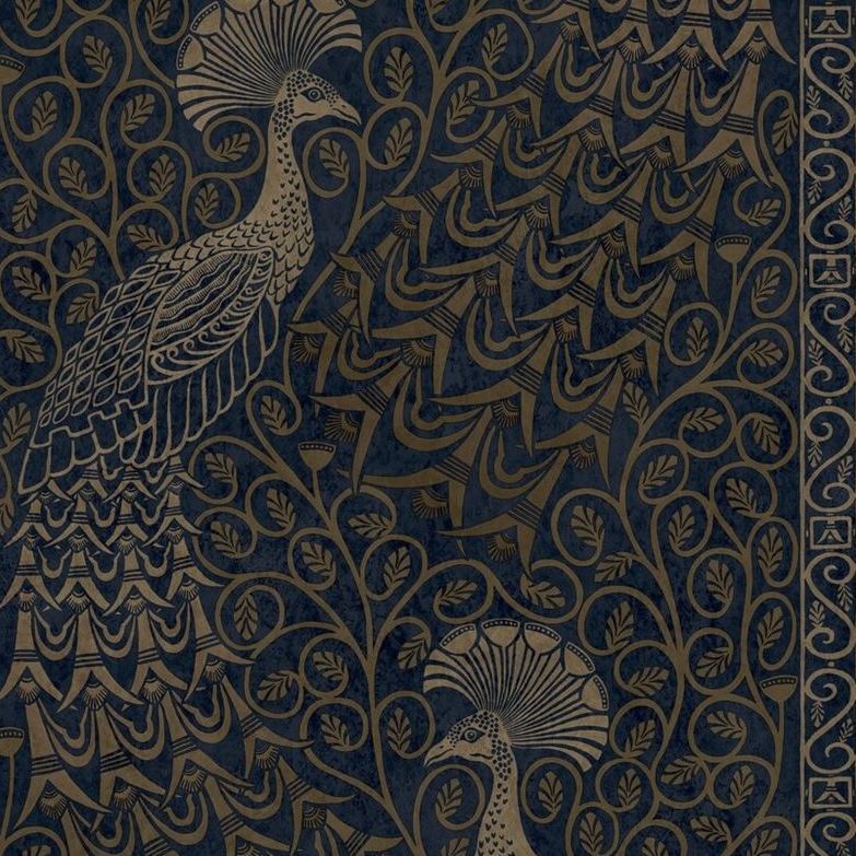 Cole & Son Pavo Parade Metallic Wallpaper - Luxury Peel and Stick Wallpaper for Living Room, Bedroom, Nursery | Waterproof & Removable Self-Adhesive Wallpaper Roll (116/8030)