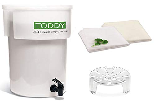Premium Toddy Cold Brew Coffee Maker Set - White | Easy Home Iced Coffee Brewing System for Smooth & Bold Flavor | Perfect for Kitchens, Offices & Camping
