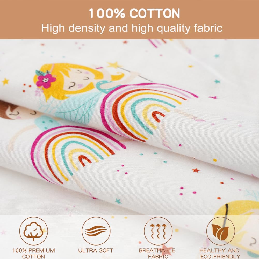 Bunnikins & Clover Toddler Pillow with Pillowcase - 13x18 Inch Soft Cotton Kids Pillow for Sleeping, Hypoallergenic Bedding for Boys & Girls Age 2-5 Years - Perfect for Nap Time, Travel & Nursery Decor
