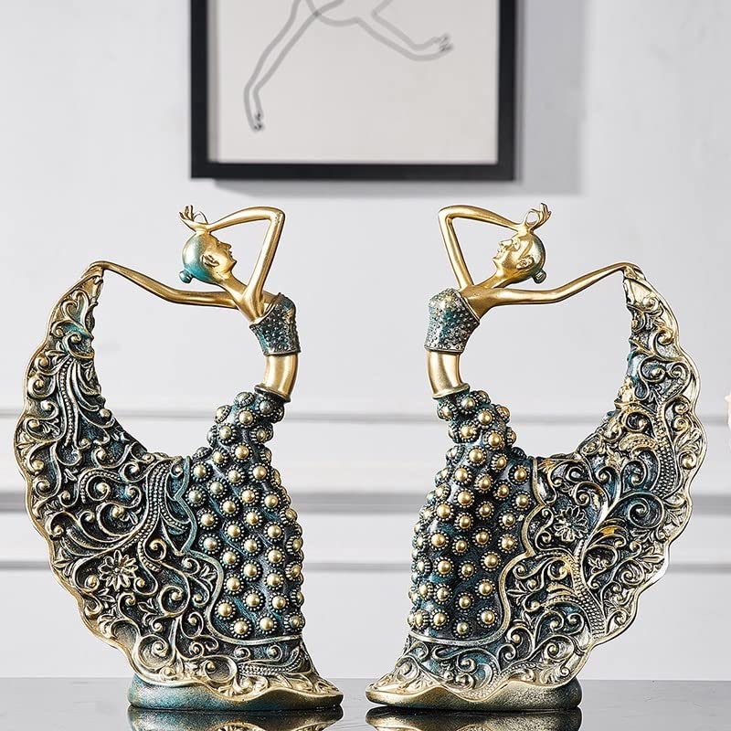 Handmade Peacock Dance Sculpture - Elegant Office & Home Decor, Desktop Ornament for Living Room, Gift Idea | Perfect for Housewarming, Wedding, and Festive Decorations