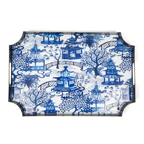 Garden Party White & Blue
