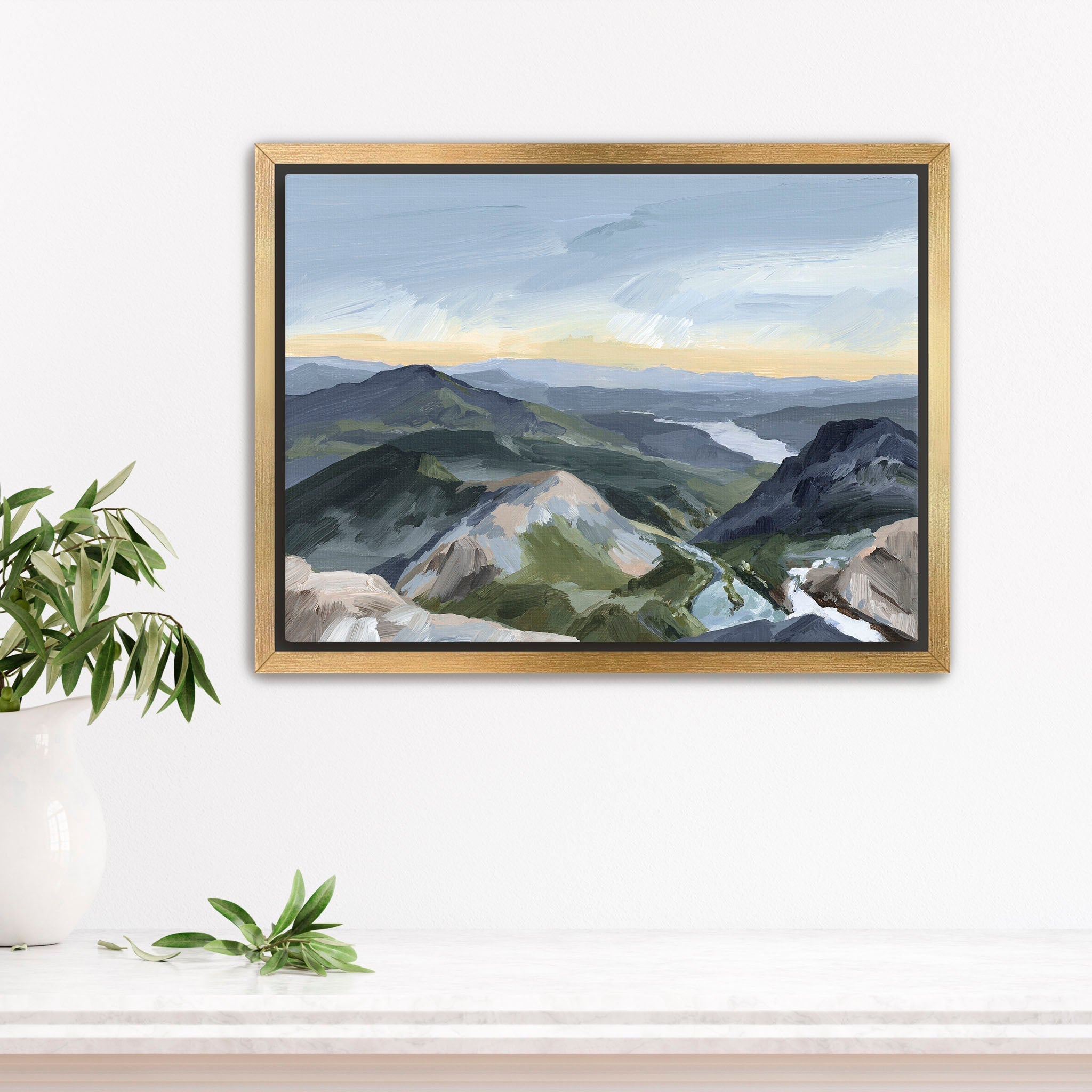 Peaks and Valleys II - Stunning Mountain Landscape Art Print - Wall Decor for Living Room, Bedroom & Office - Perfect Gift for Nature Lovers