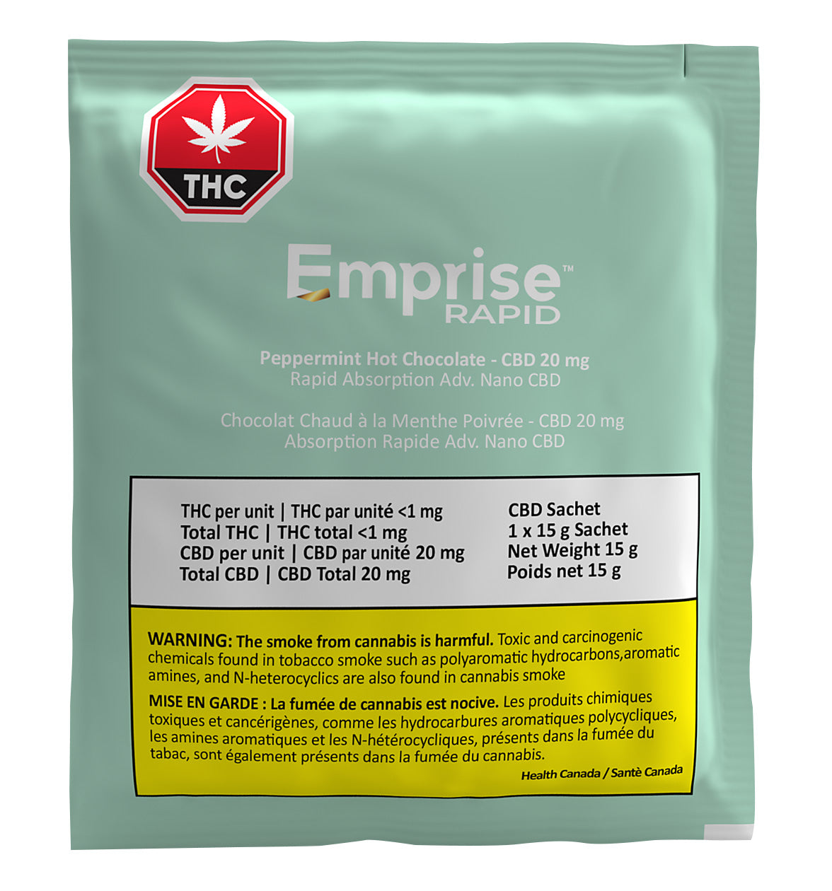 Emprise Rapid Peppermint Hot Chocolate Mix - Rich & Creamy Instant Cocoa Powder for Winter Warmth - Perfect for Cozy Nights, Holiday Gifts & Office Breakroom Treats