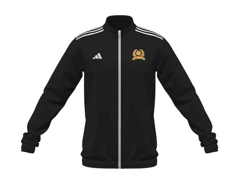 BORONIA Entrada 22 Youth Track Jacket - Lightweight Running Jacket for Boys & Girls, Black (IA0430) | Perfect for School Sports, Outdoor Activities & Casual Wear
