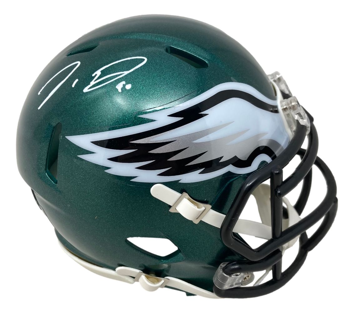 Jordan Davis Signed Philadelphia Eagles Mini Speed Helmet - Authentic NFL Collectible - Perfect for Fans, Memorabilia Collectors & Sports Enthusiasts - Great for Display, Gifts & Game Room Decor