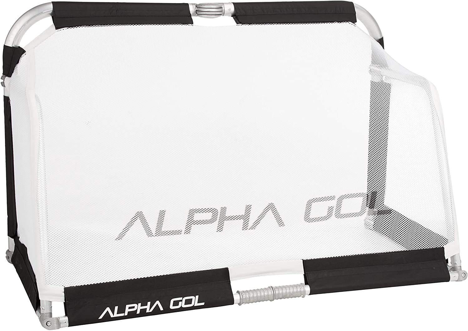 Alpha Goal - Portable Aluminum Folding Soccer Goal with Carry Bag - Perfect for Backyard Practice, Training & Youth Games