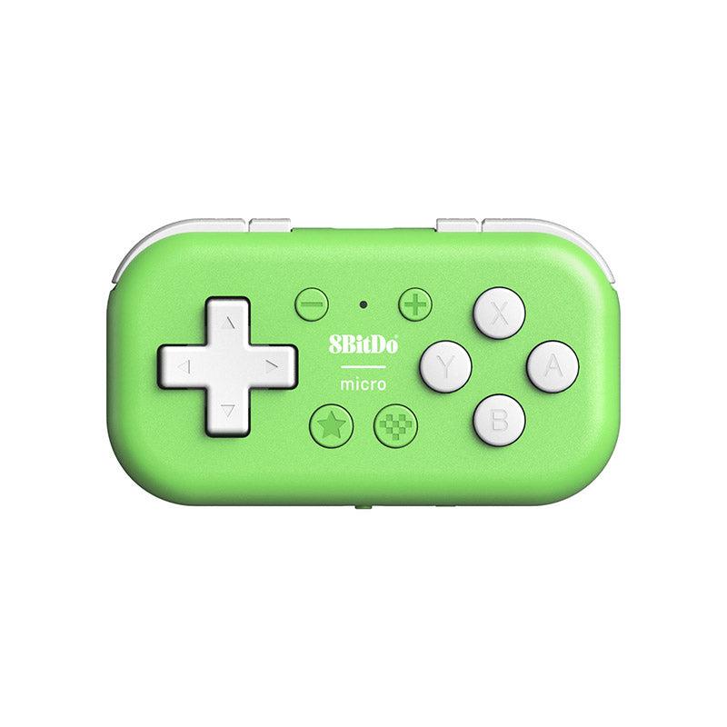 8BitDo Micro Bluetooth Gamepad for Nintendo Switch, PC, Android & iOS - Compact & Portable Wireless Controller (Green) - Perfect for Gaming on the Go, Travel & Retro Gaming Enthusiasts