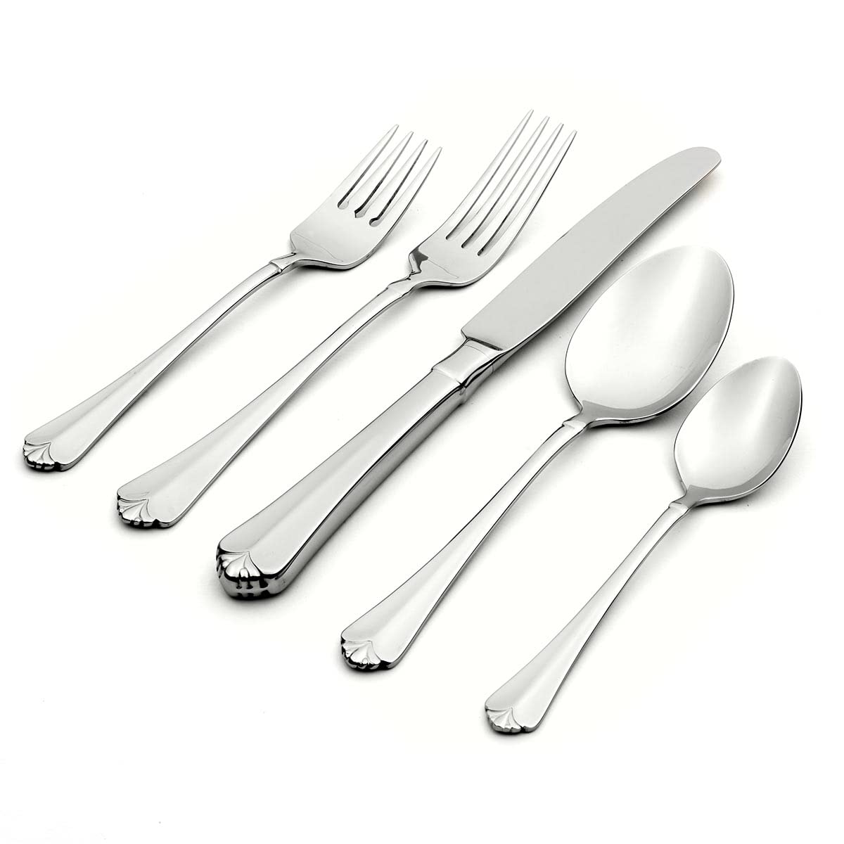 Oneida Julliard 20-Piece Stainless Steel Flatware Set - Service for 4 - Elegant Dining Utensils for Everyday Meals & Dinner Parties - Dishwasher Safe Silverware Set