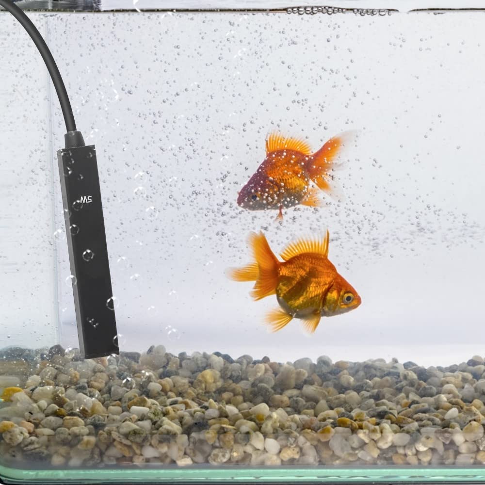 USB 5W Mini Aquarium Heater - Submersible Fish Tank Warmer for 0.5-2L Tanks | Safe for Betta & Small Fish