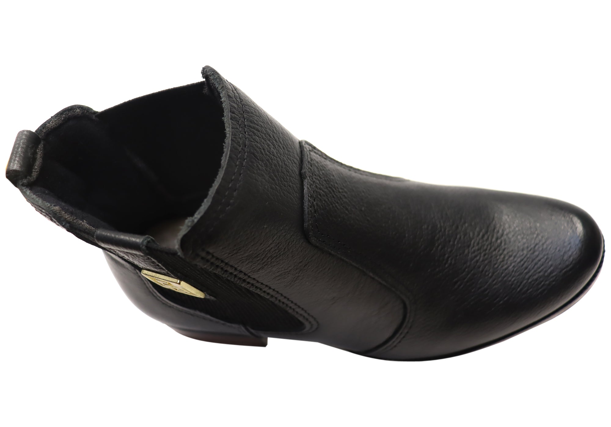 Carla Women's Low Heel Leather Ankle Boots - Comfortable Brazilian Made Shoes for Casual Wear & Office Outfits