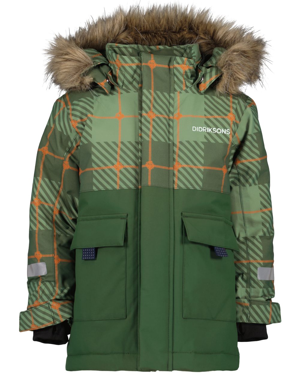 Didriksons Kids Polarbjornen Printed Parka - Waterproof Winter Coat for Boys & Girls - Perfect for Snow Play & Outdoor Adventures