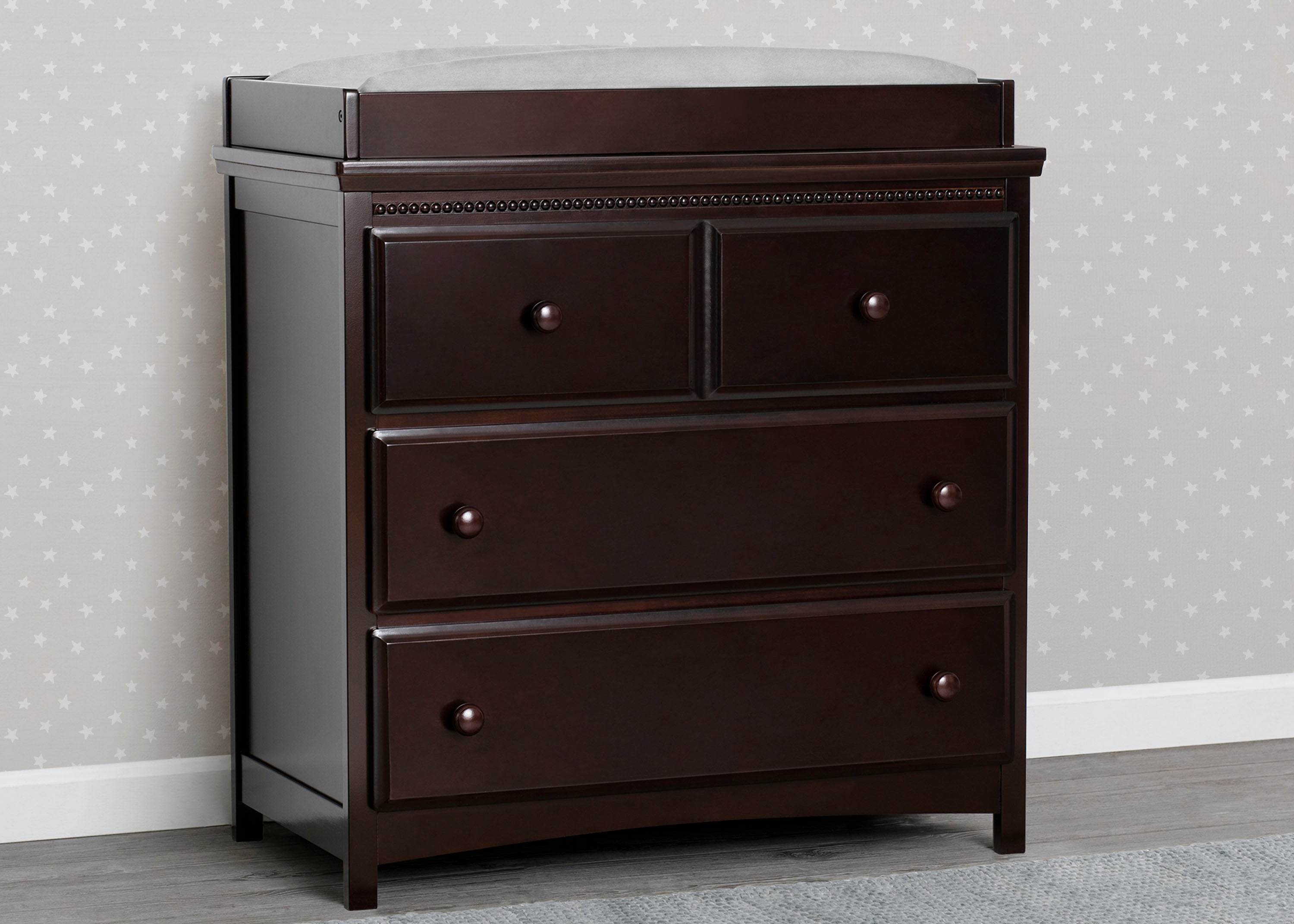 Emerson 3-Drawer Baby Dresser with Changing Table Top & Safety Interlocking Drawers - Nursery Storage Solution for Diapers, Clothes & Baby Essentials
