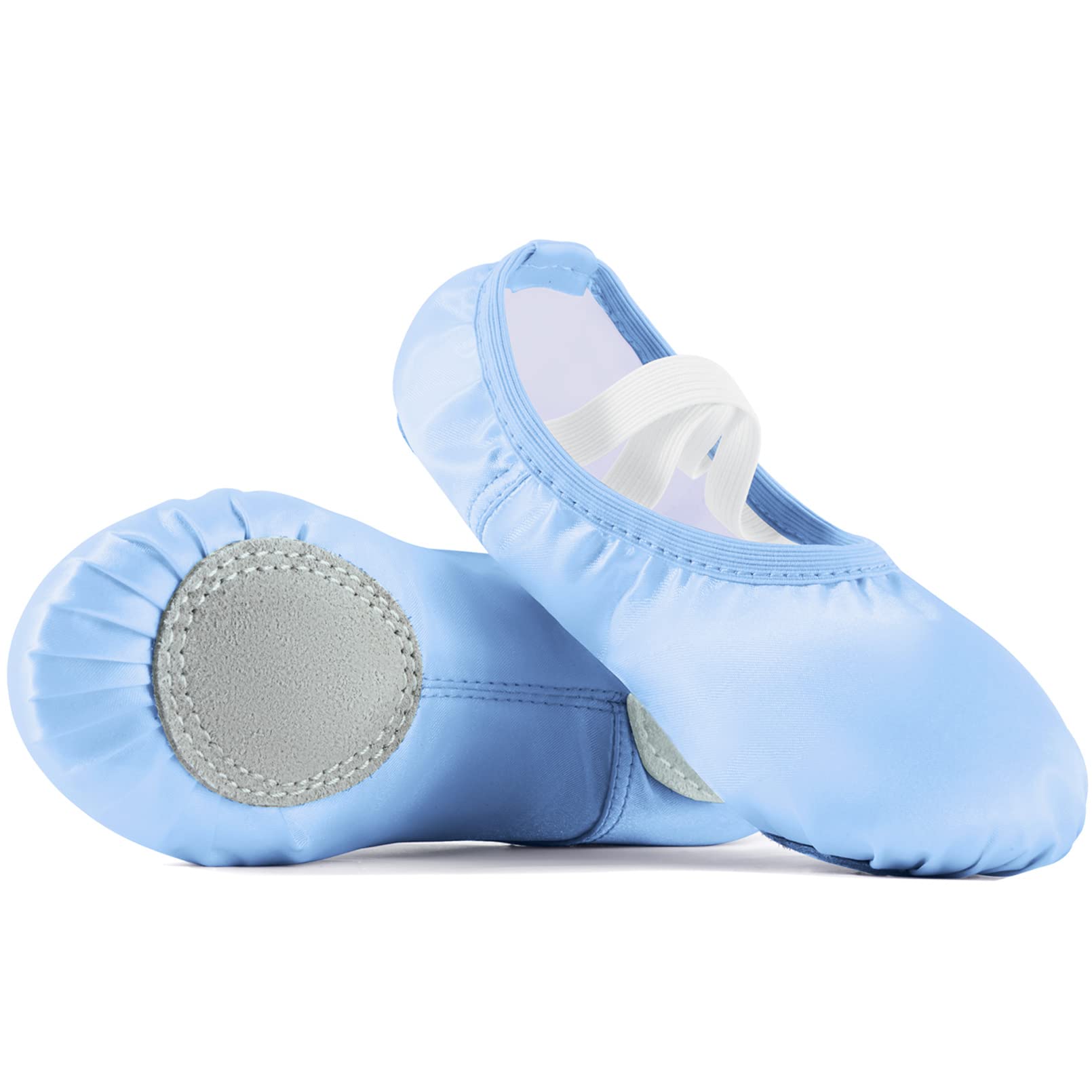 Satin Ballet Slippers for Girls - Soft Toddler Dance Shoes for Little Kids & Big Kids - Perfect for Ballet Class, Dance Recitals & Home Practice