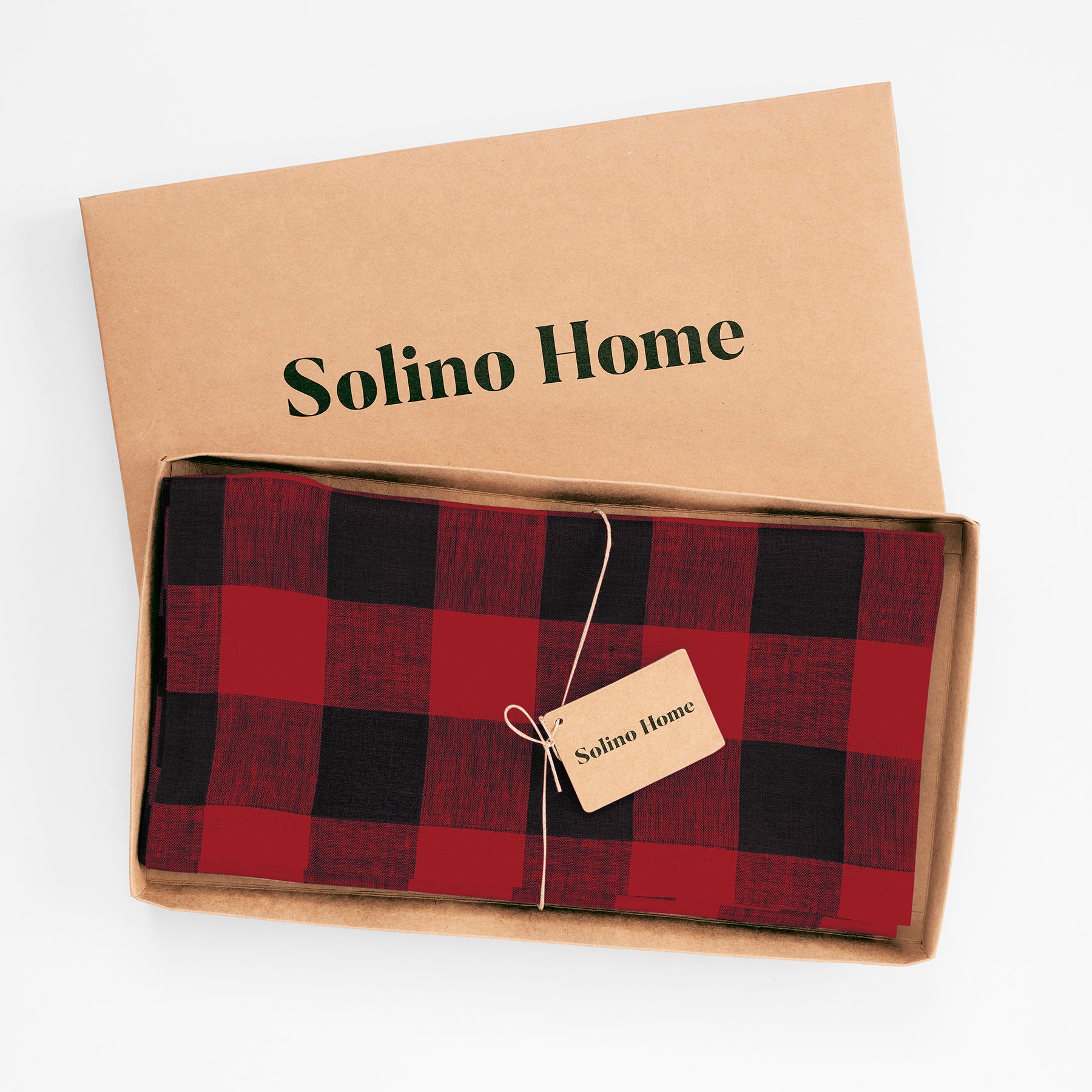 Buffalo Check Table Throw - Soft & Stylish Plaid Table Cover for Dining Room, Kitchen, or Outdoor Picnic - Perfect for Holiday Decor & Cozy Gatherings