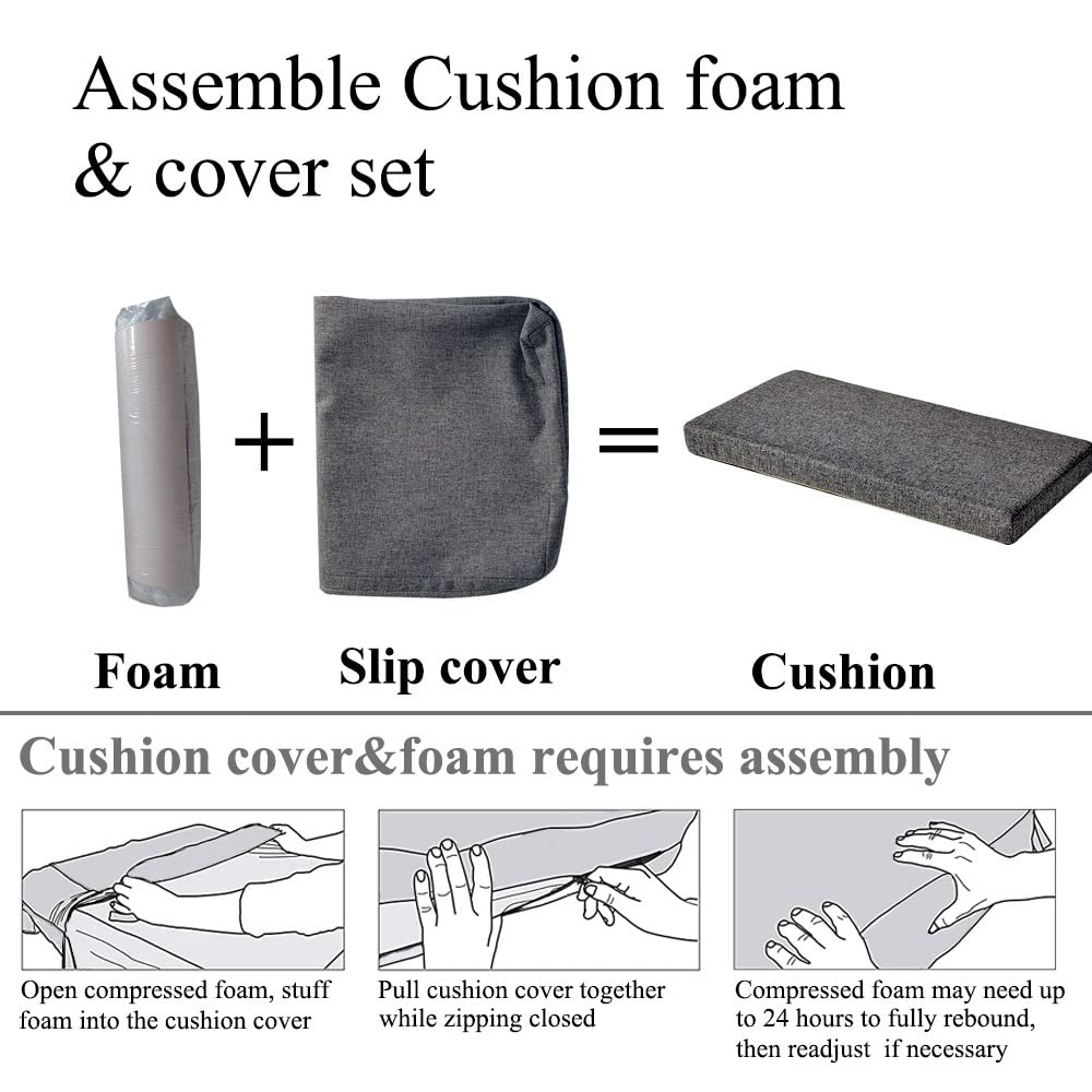 Premium Non-Slip Piano Bench Cushion - 54x20 Inch Red Rectangular Seat Pad for Piano, Window Seat, Kitchen Settee & Indoor Furniture - Comfortable Home & Office Use