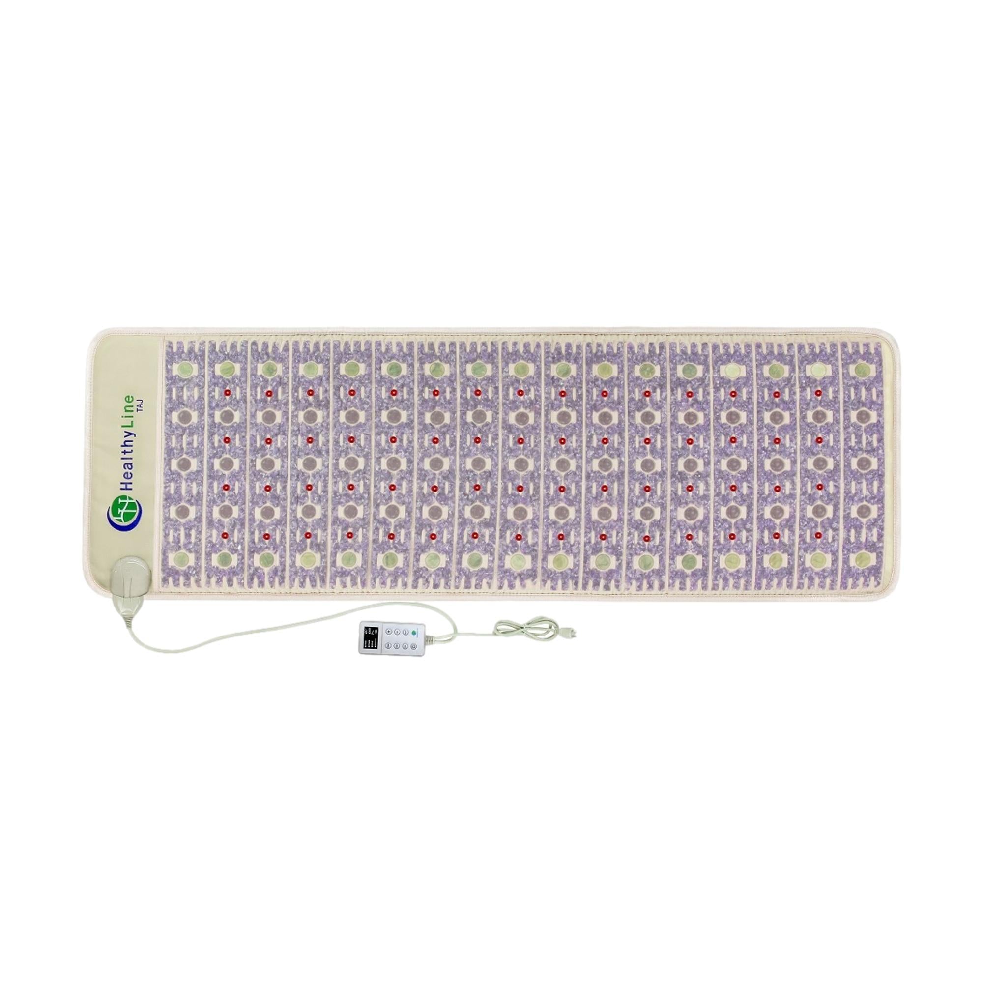 Premium Full-Sized TAJ Gemstone Yoga Mat with 5 Natural Healing Therapies - Perfect for Hot Yoga, Meditation & Home Workouts