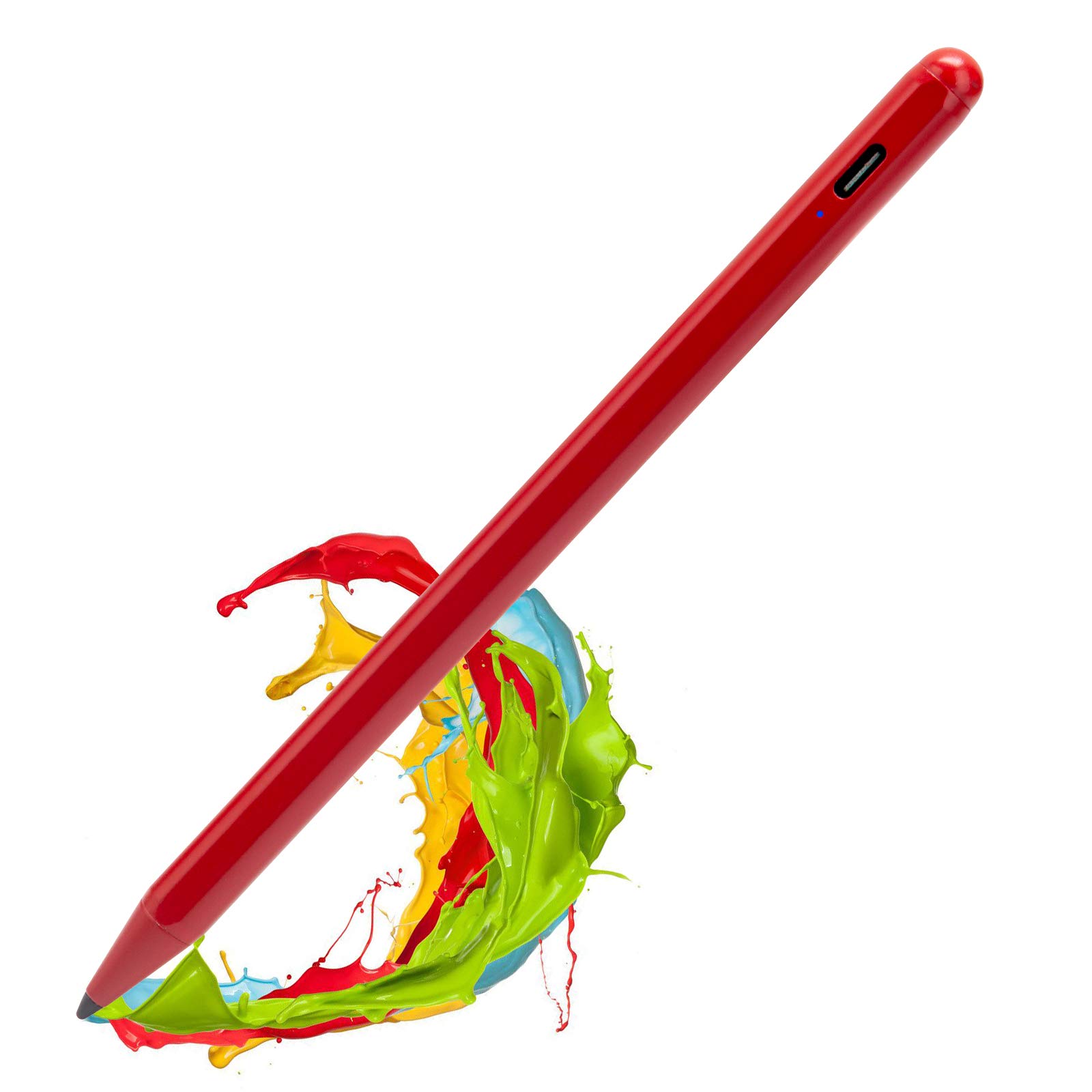 **Premium Stylus Pen for iPad (8th/9th/7th/6th Gen) & iPad Pro/Air/Mini - Palm Rejection, Precision Drawing & Writing - Perfect for Artists, Students & Note-Taking (Red)**    *Use Cases: Ideal for digital art, note-taking, sketching, and professional design work on compatible iPads.*