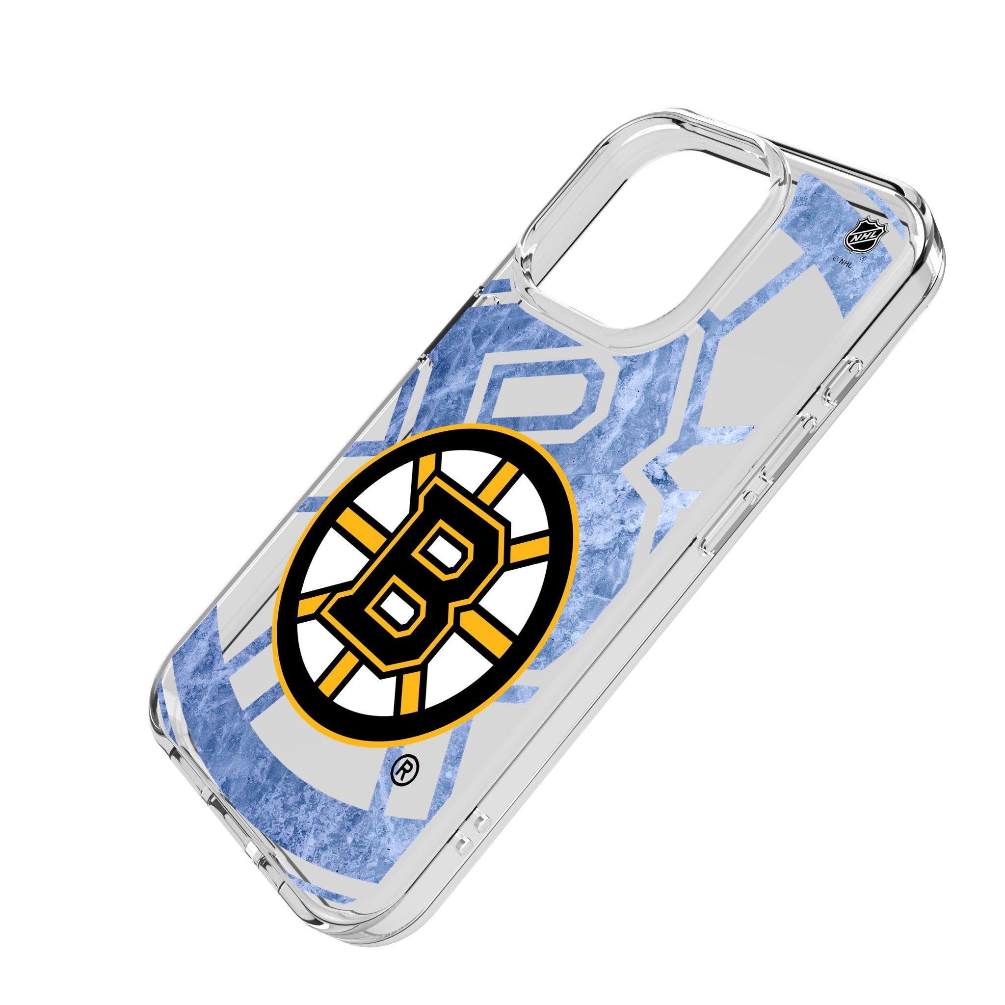Boston Bruins Ice Tilt Clear iPhone Case for iPhone 14/13/12/11 Pro Max - Shatterproof Protective Cover with Team Logo - Perfect for Hockey Fans & Game Day Accessories
