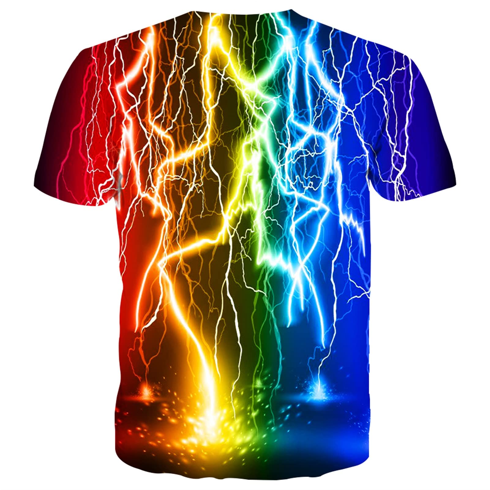 Yasswete Unisex 3D Printed Graphic T-Shirts for Men & Women - Comfortable Short Sleeve Casual Tees for Streetwear, Parties & Everyday Outfits