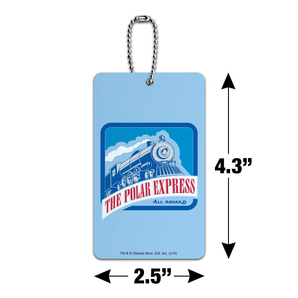 The Polar Express All Aboard Luggage Tag - Durable Suitcase ID Tag for Carry-On Bags - Perfect for Travel, Kids' Luggage & Train-Themed Vacations