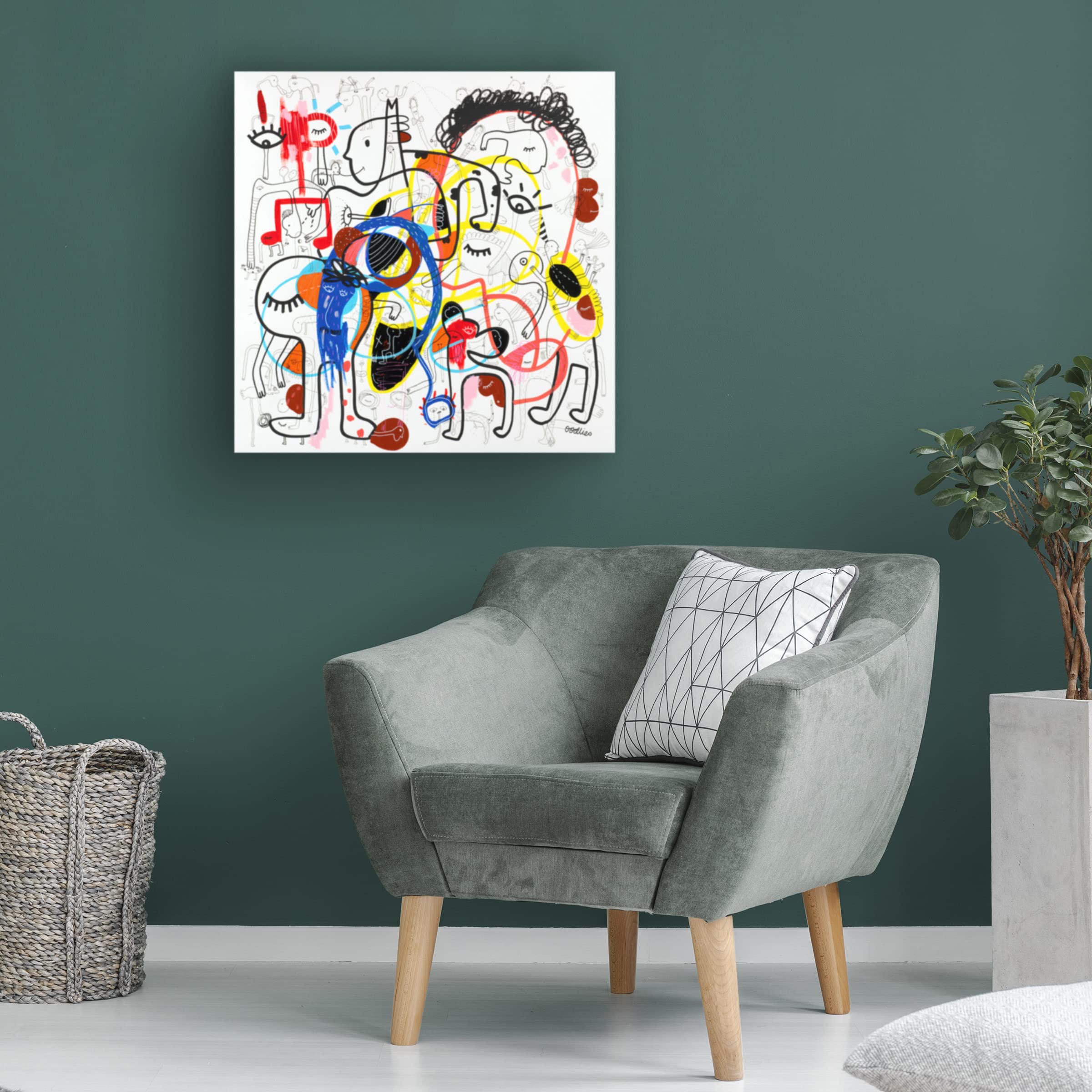 Trademark Fine Art 'When To Stop Googling' Canvas Wall Art by Oodlies - Perfect for Living Room, Bedroom & Office Decor