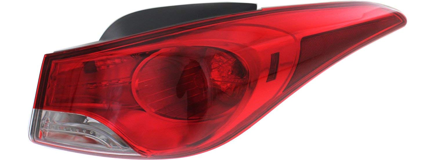 Garage-Pro LED Tail Light Assembly Set - Compatible with 2011-2013 Hyundai Elantra (Driver & Passenger Side, Outer) | Durable Replacement for Broken Lights | Perfect for Night Driving and Enhanced Vehicle Safety